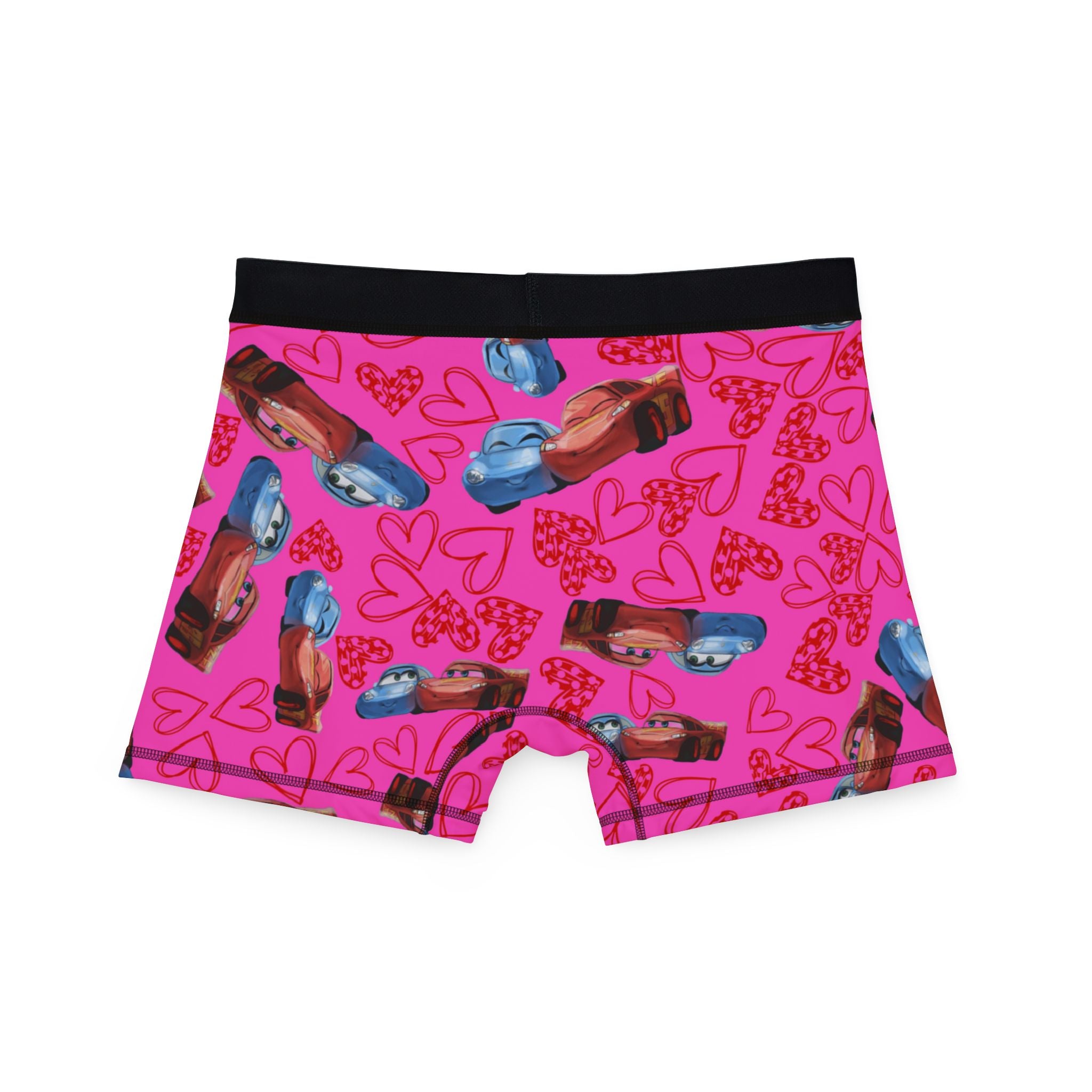 Men's boxers mcqueen couples hearts pink