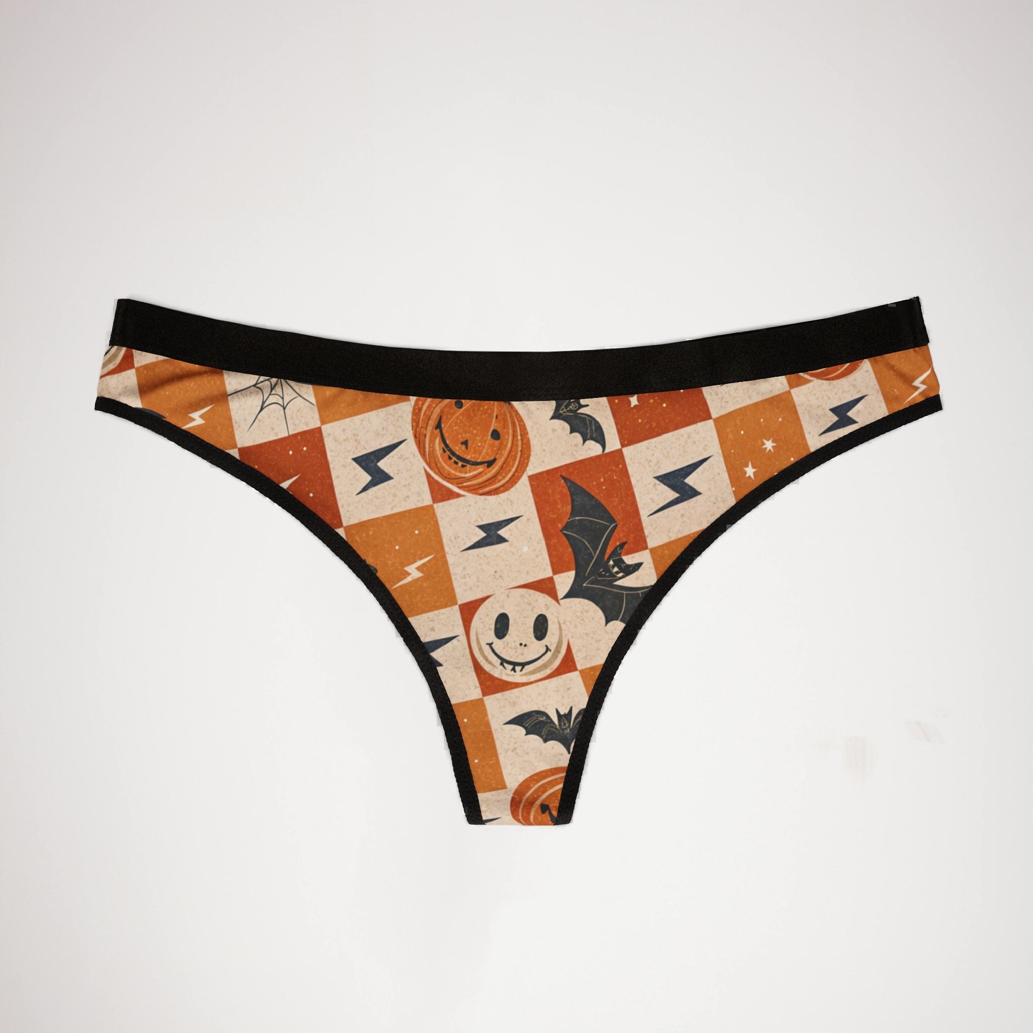 Women's thongs retro halloween