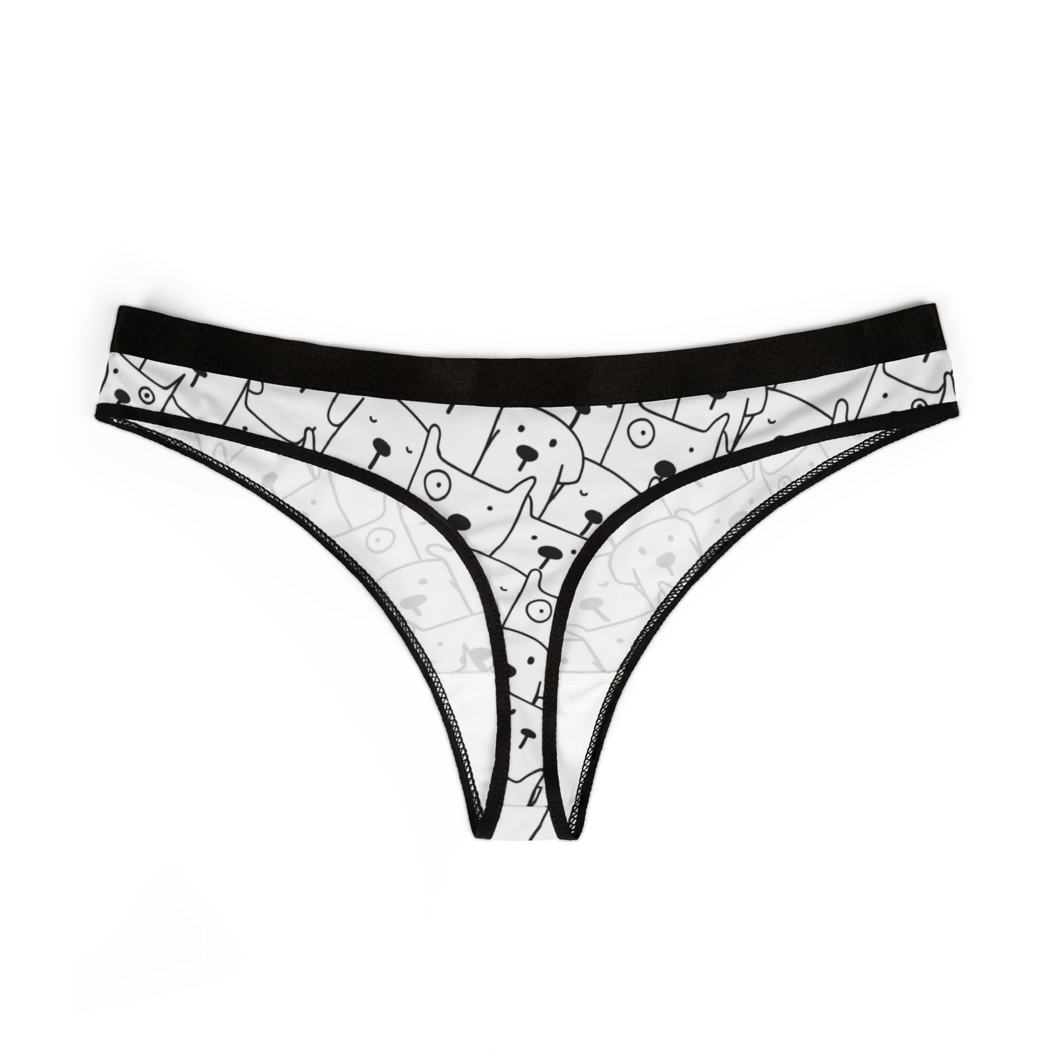 Women's thongs cute dog