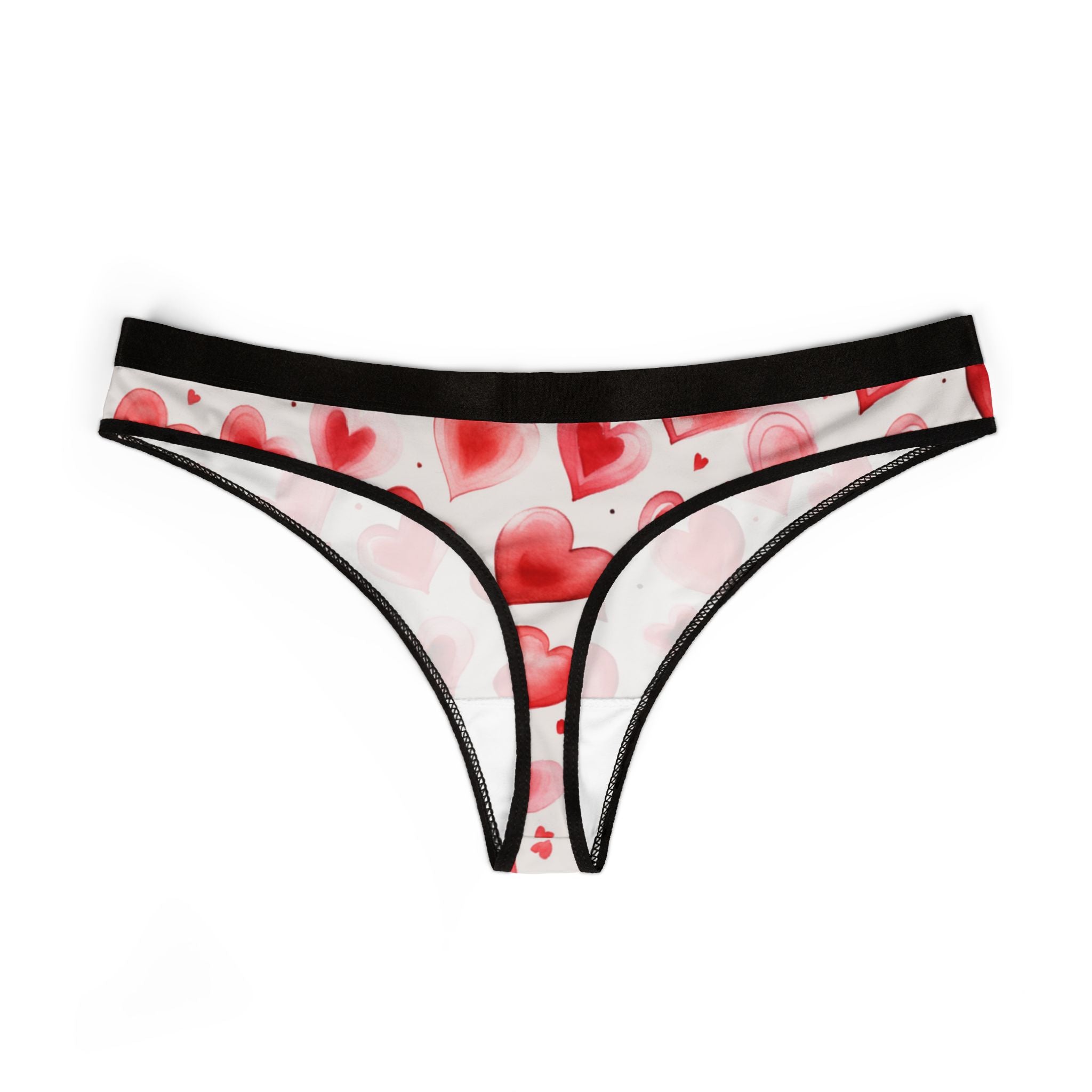 Women's thongs valentines day heart