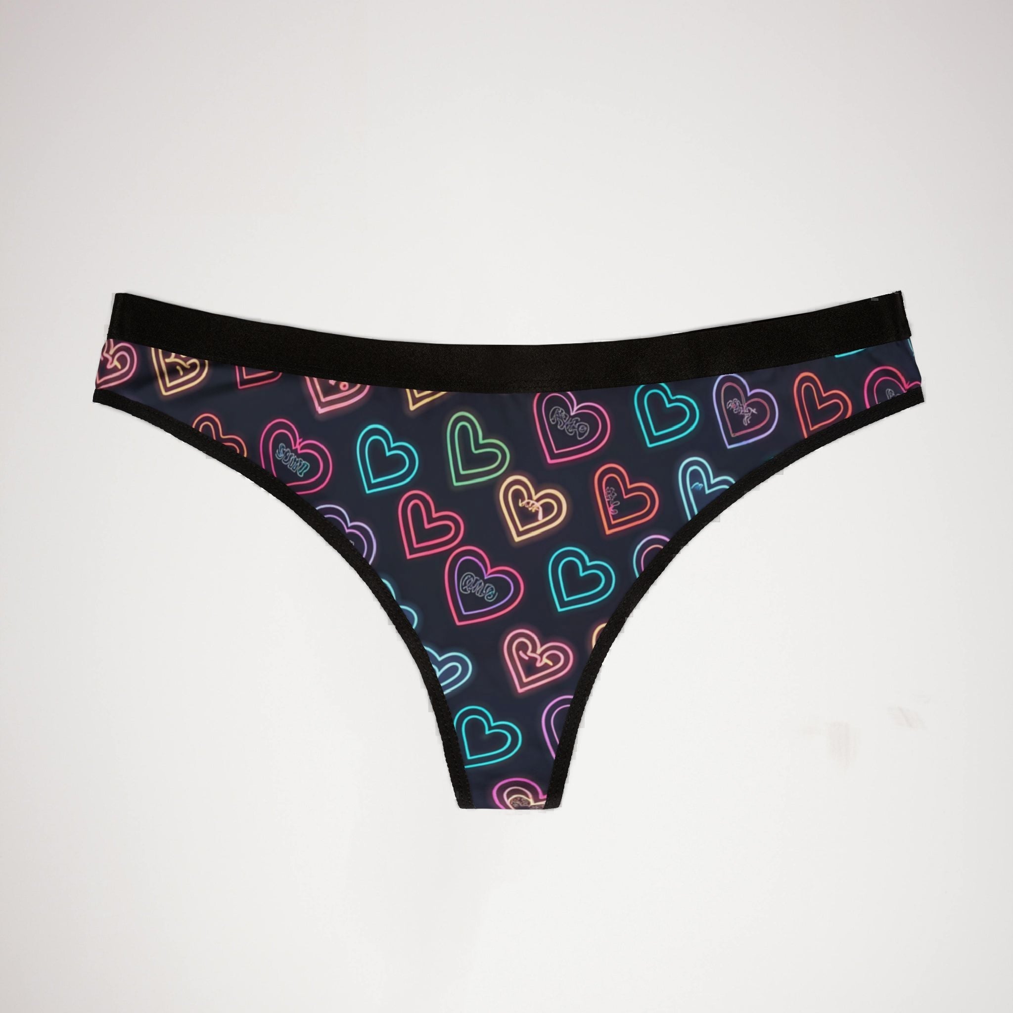 Women's thongs valentine digital