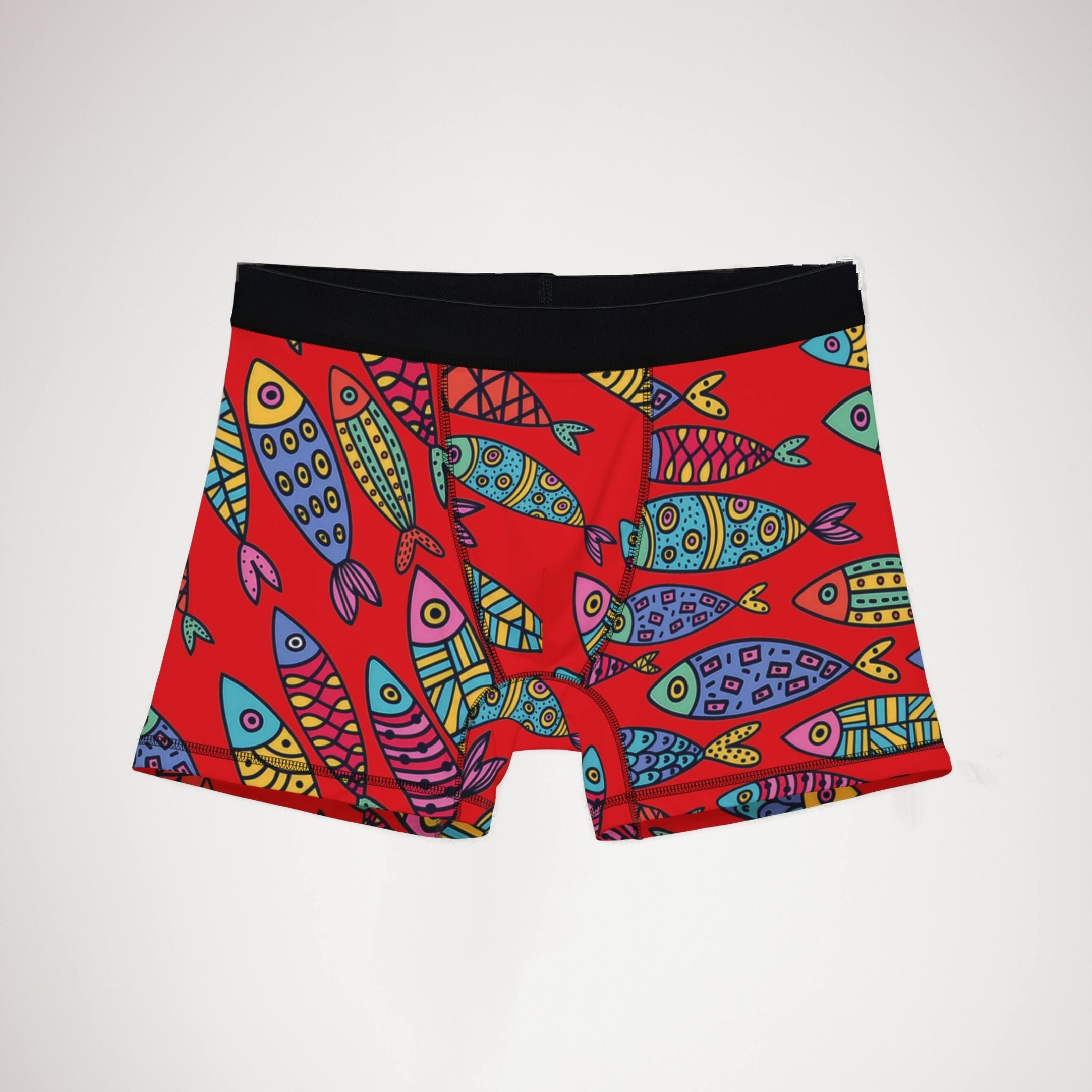 Men's boxers cute fishes red