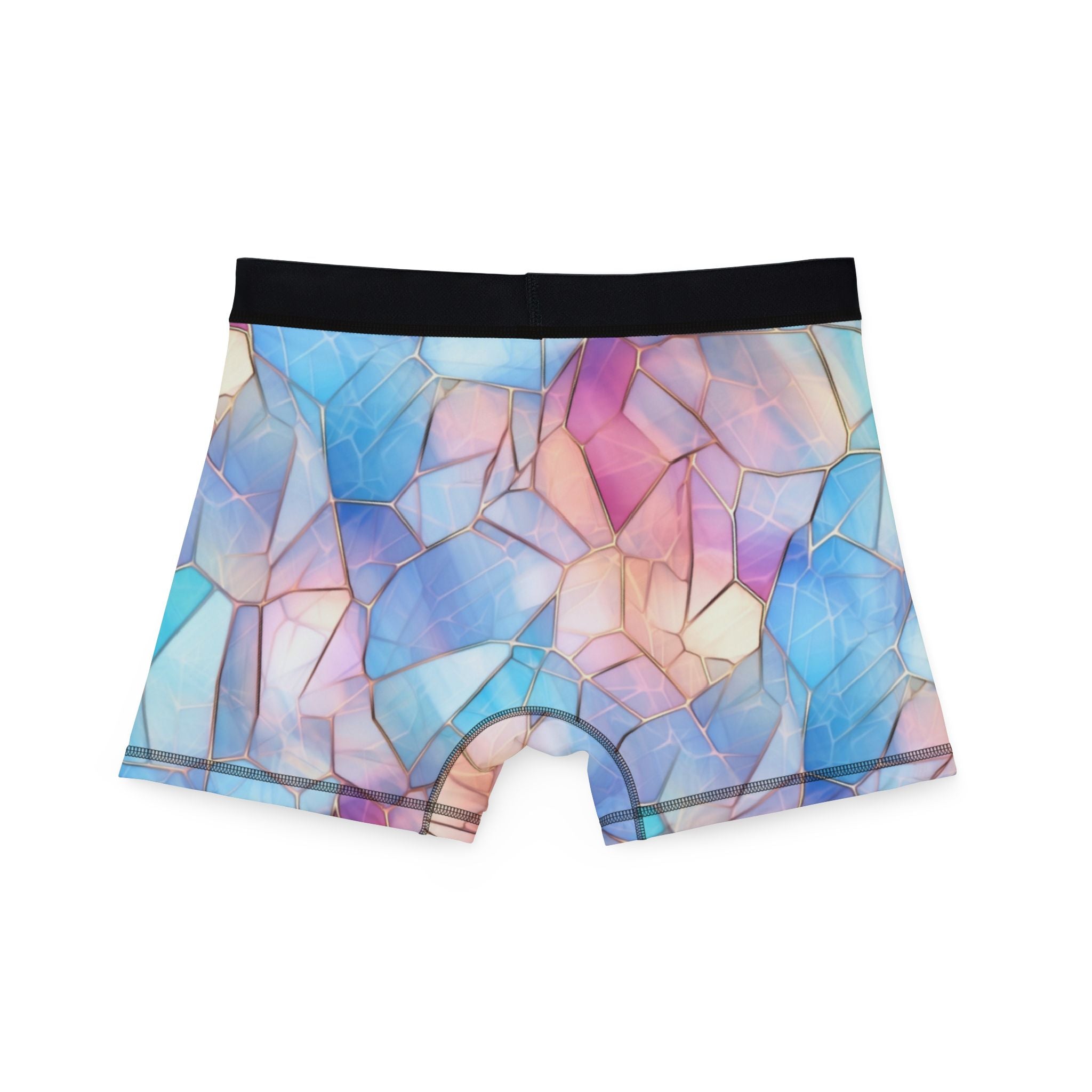 Men's boxers pastel stained glass