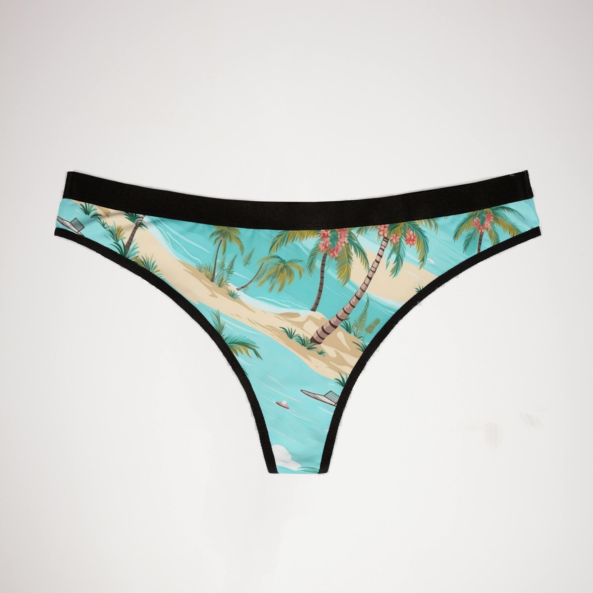 Women's thongs tropical summer beach