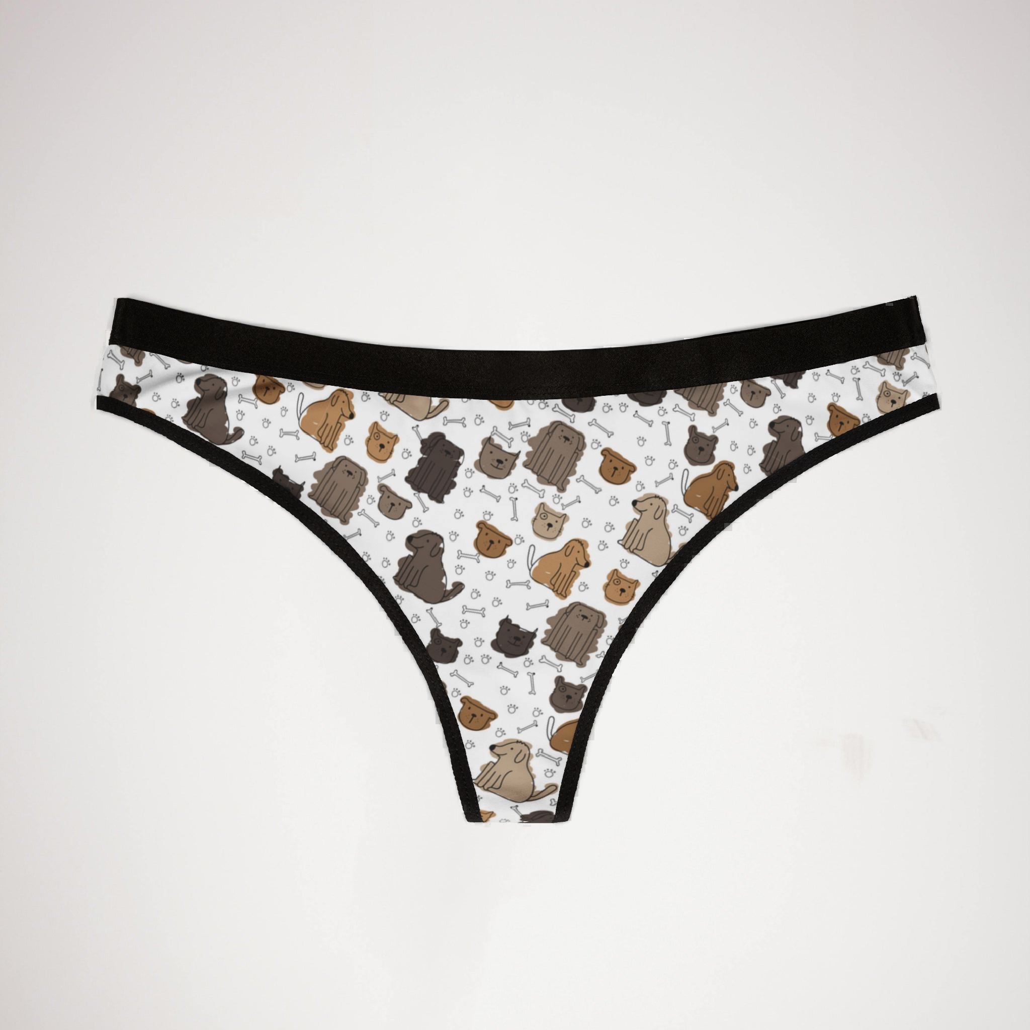 Women's thongs cute dog