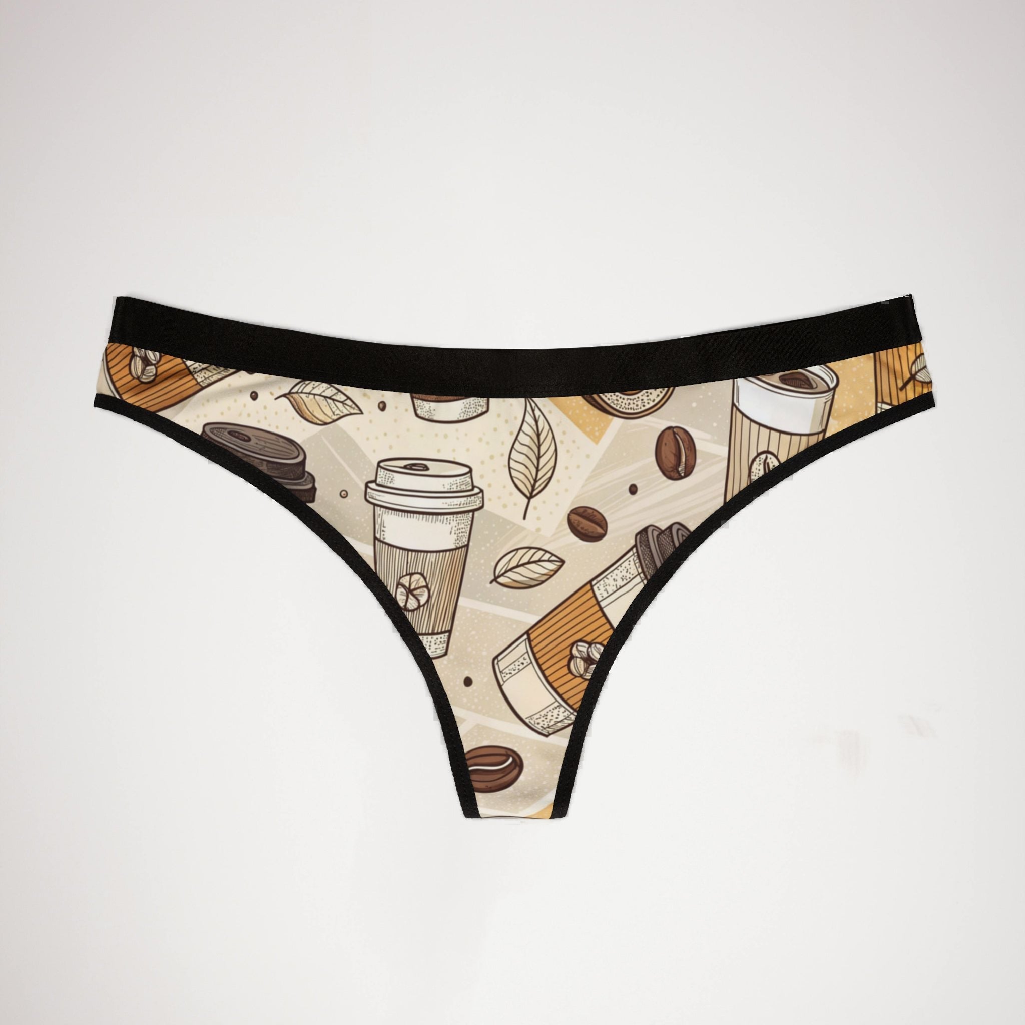 Women's thongs coffee one