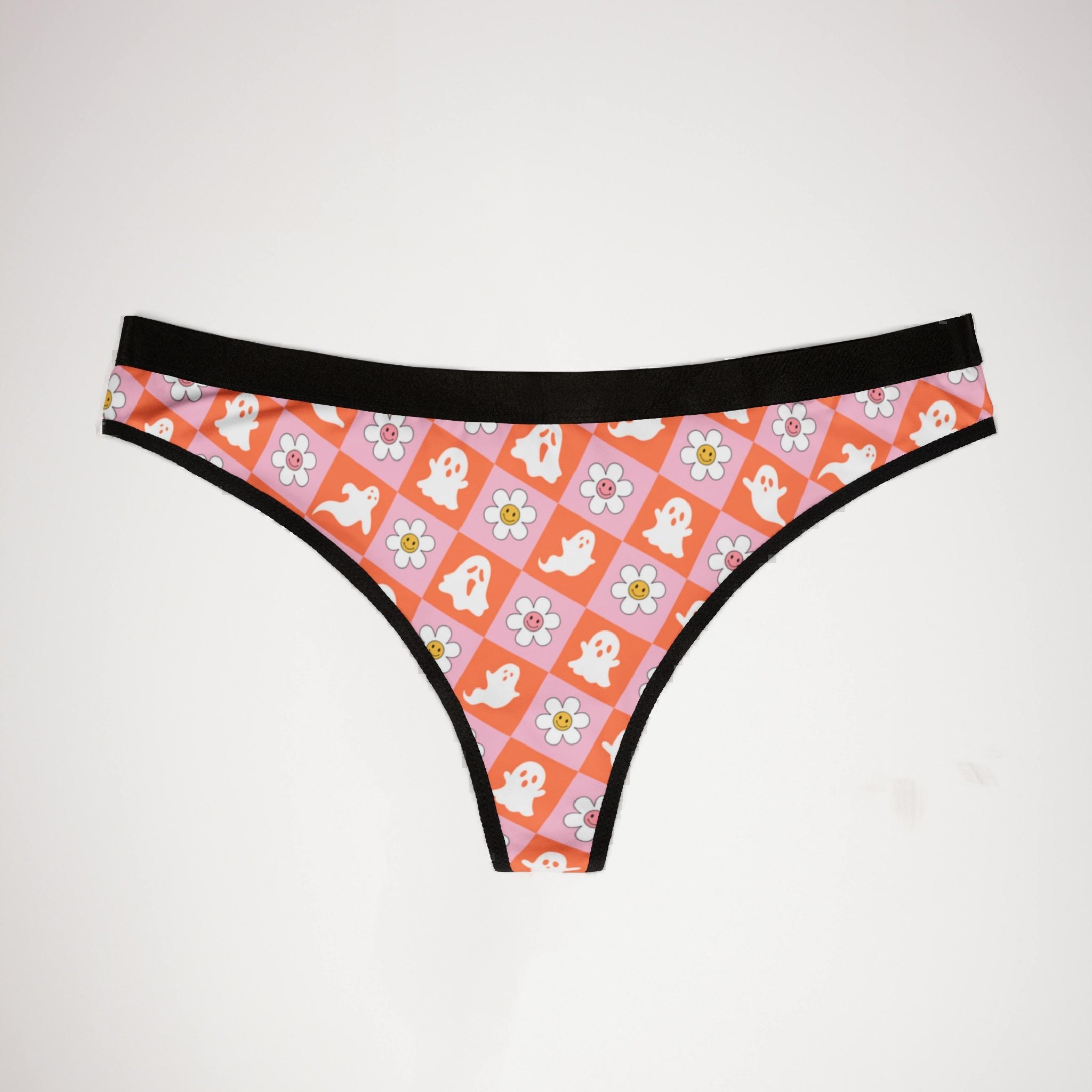 Women's thongs groovy halloween