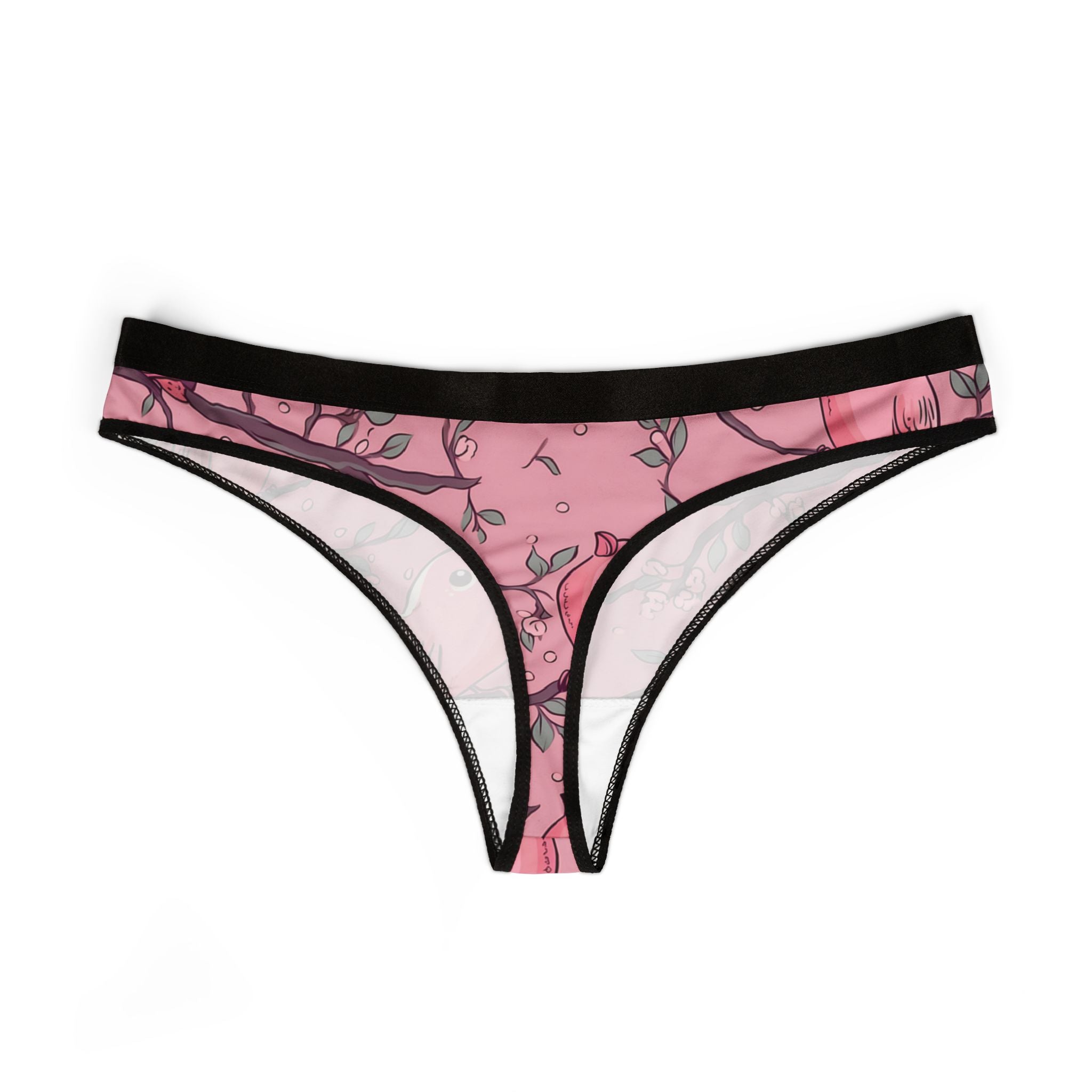 Women's thongs pink valentine