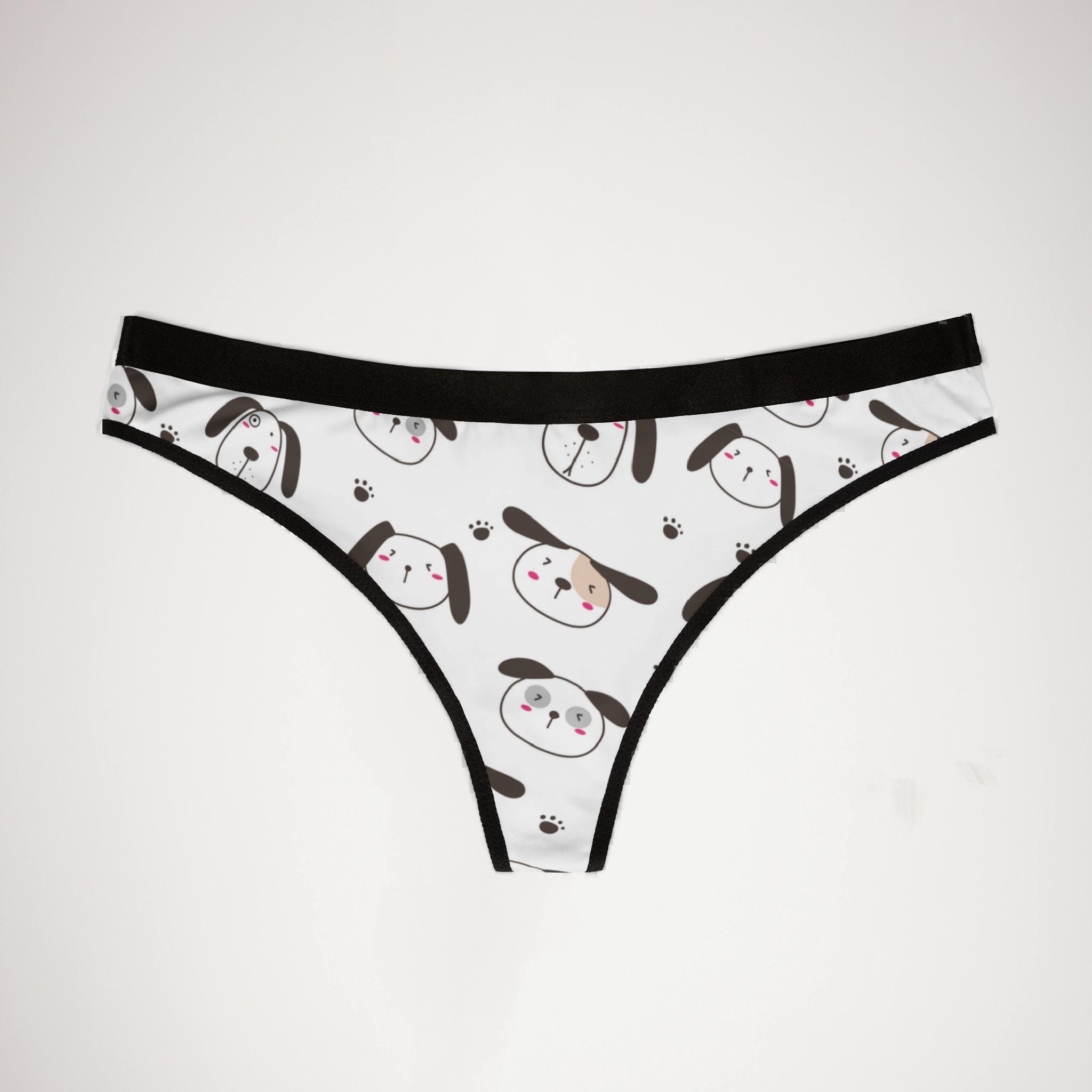 Women's thongs cute dog