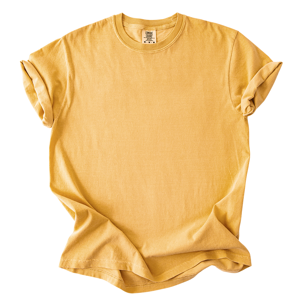 College Arch Text - Mustard