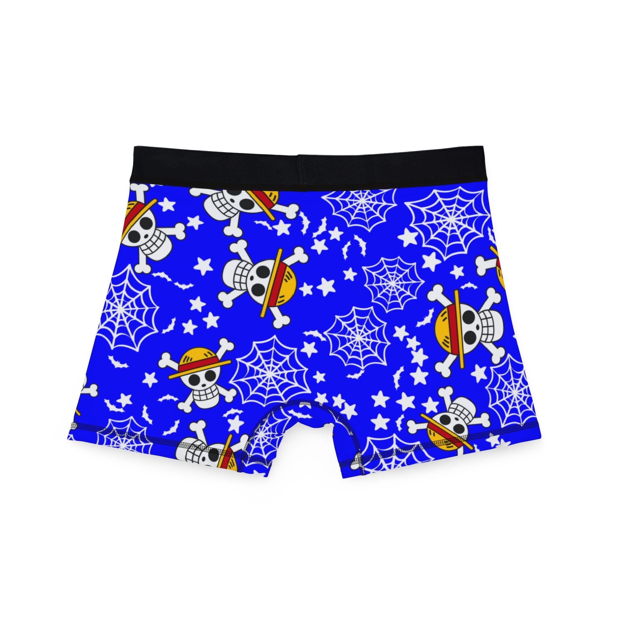 Men's boxers skull anime bats pumpkin halloween blue