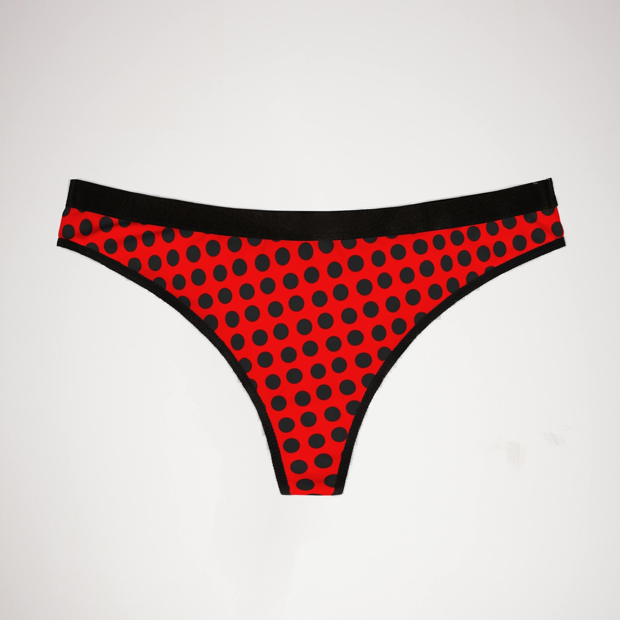 Women's thongs ladybug seamless