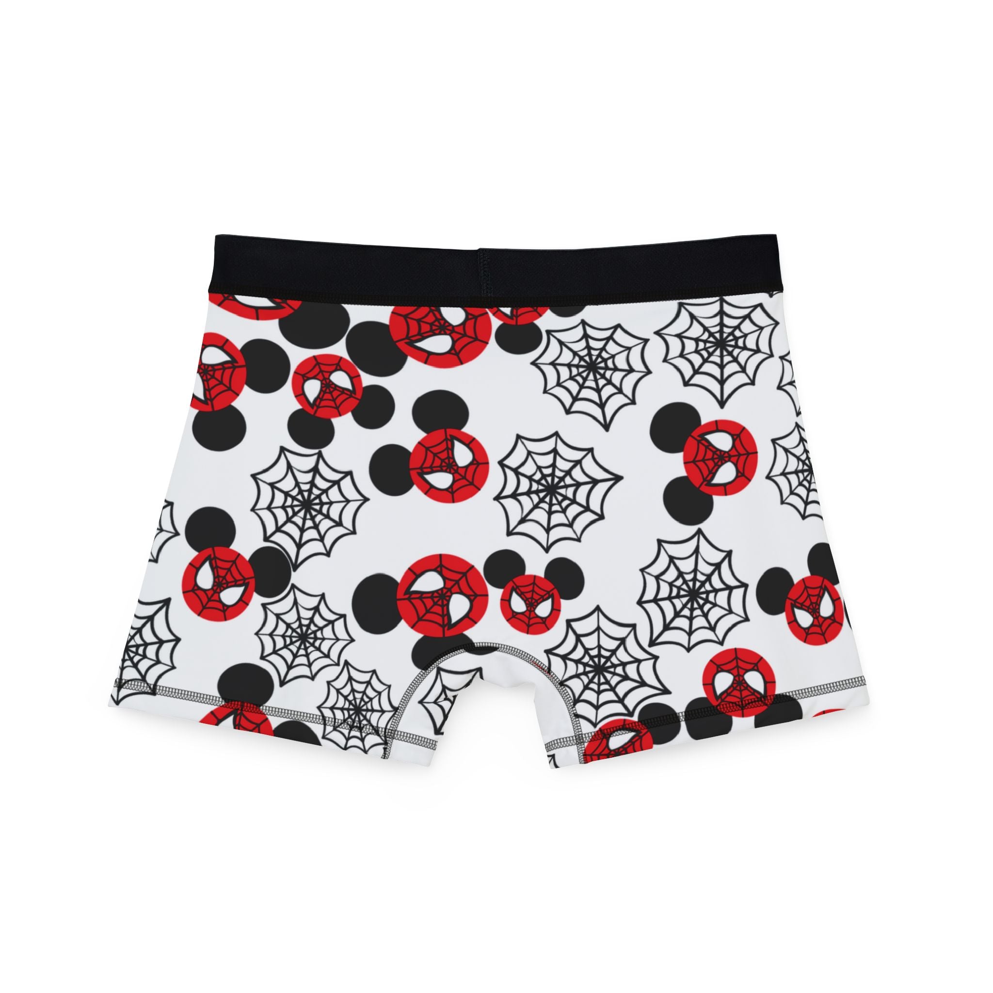 Men's boxers spider mickey web white