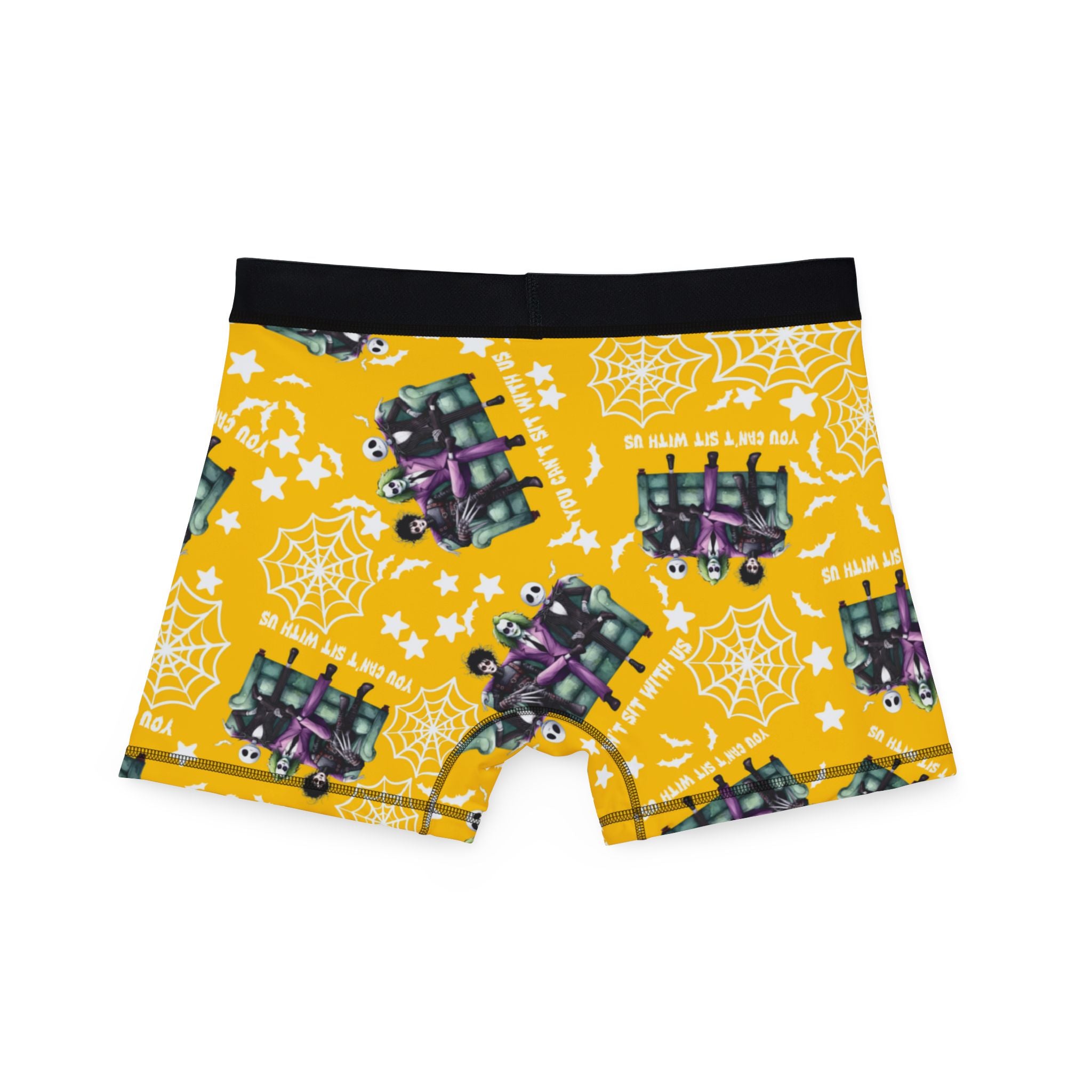 Men's boxers you can't sit with us halloween yellow