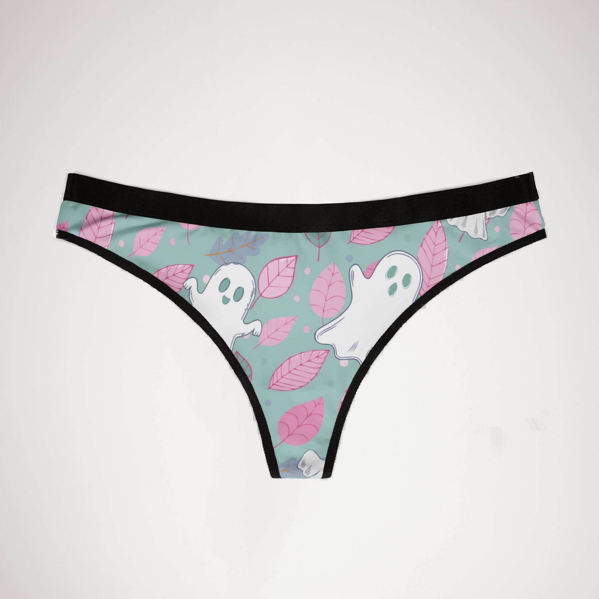 Women's thongs pink halloween