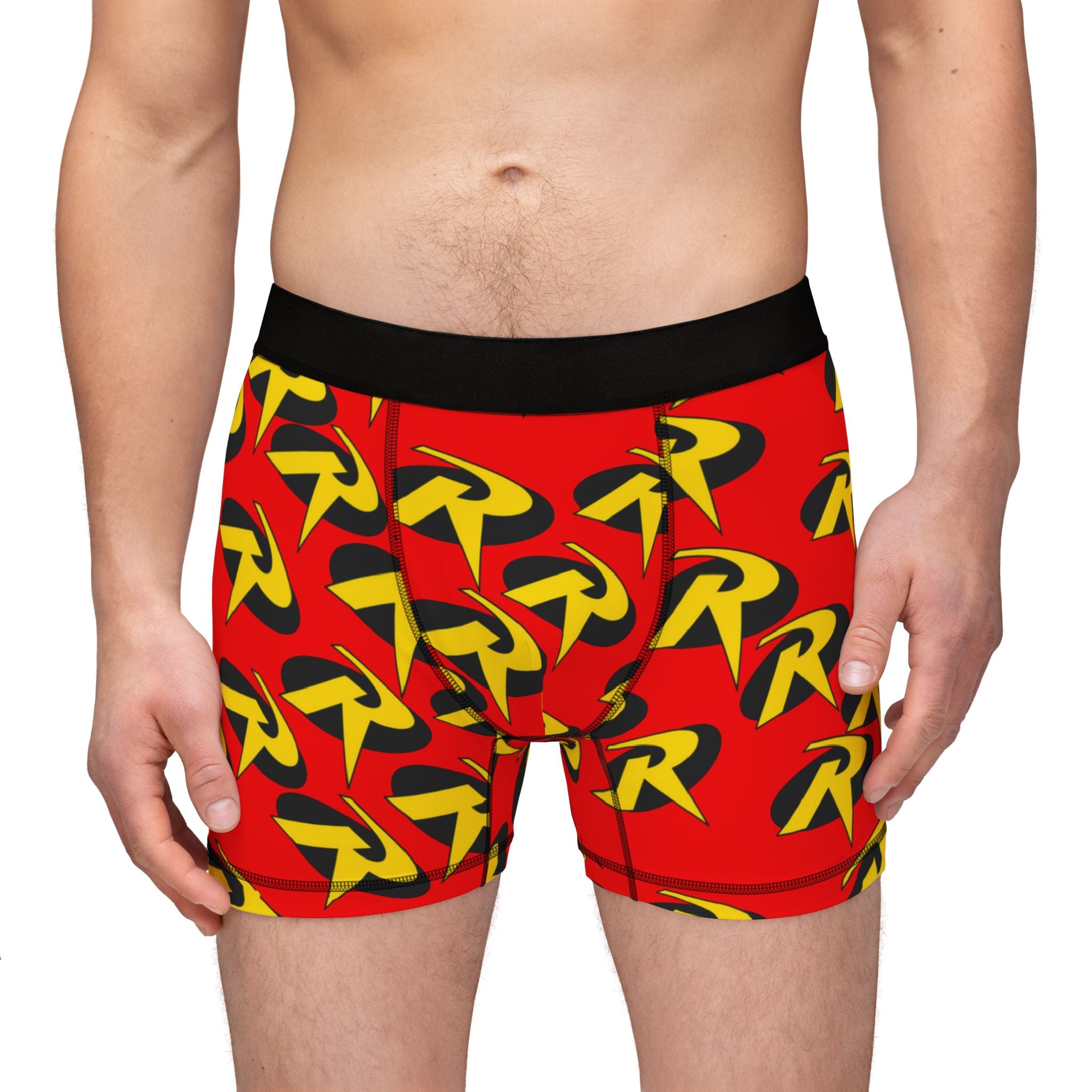 Men's boxers robin symbol red