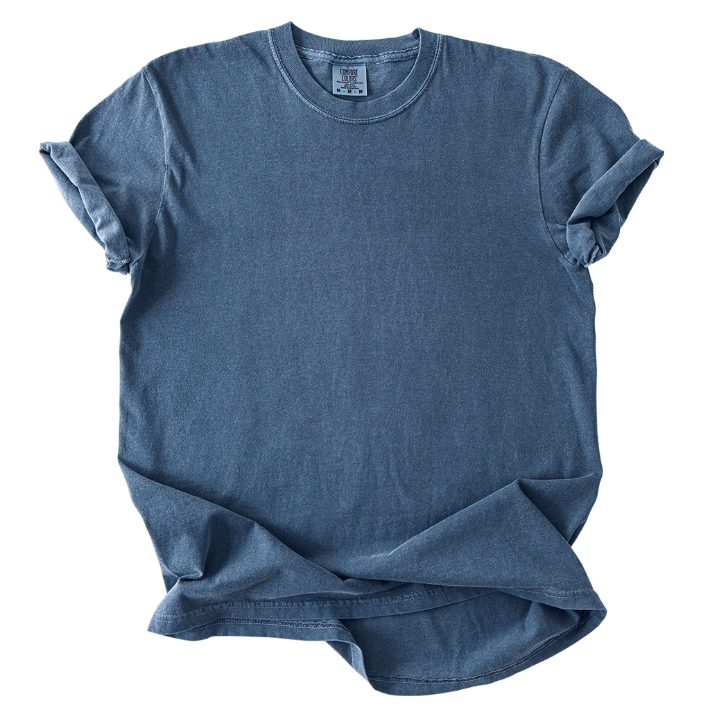 College Arch Text - Denim