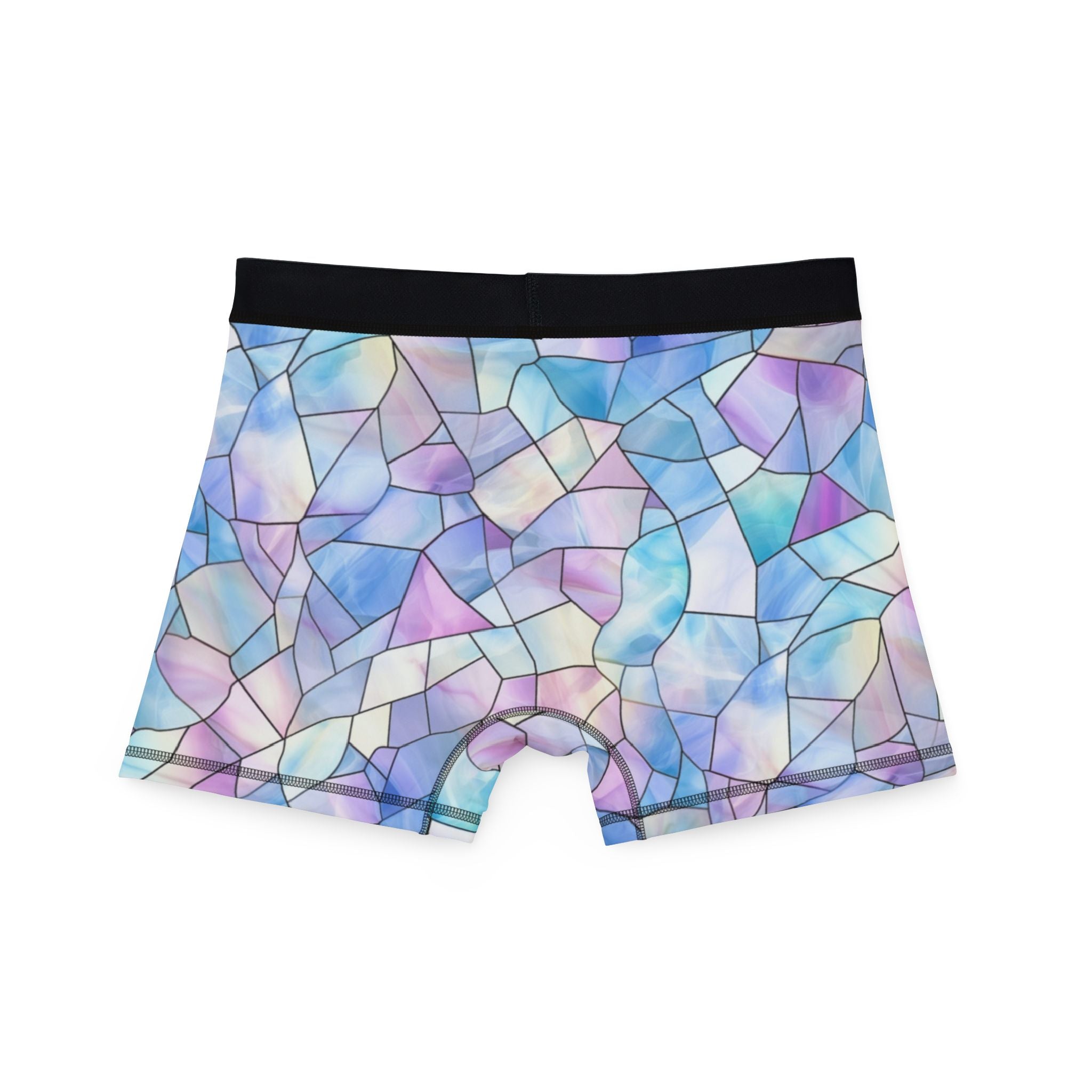 Men's boxers pastel stained glass