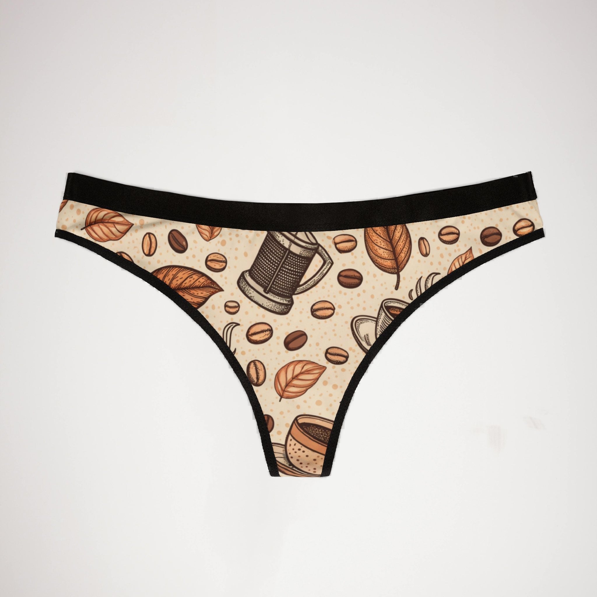 Women's thongs coffee two