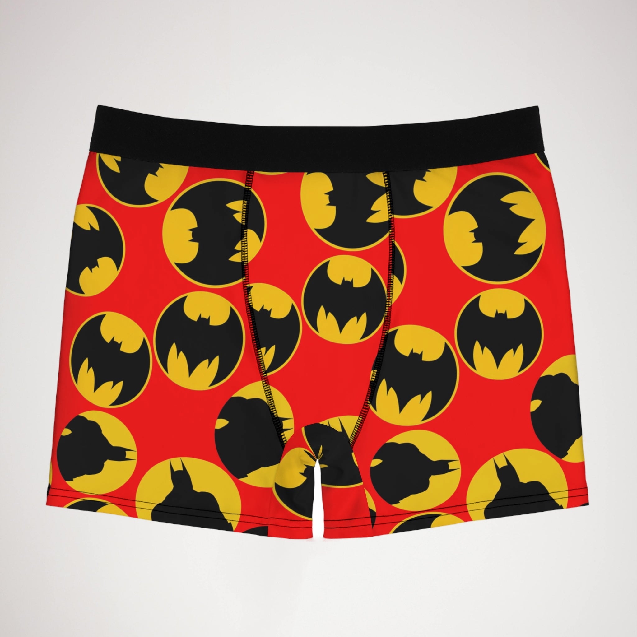 Men's boxer briefs batman circle red