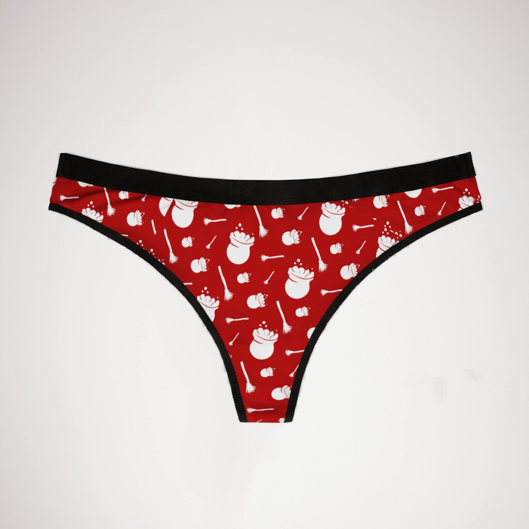 Women's thongs red halloween