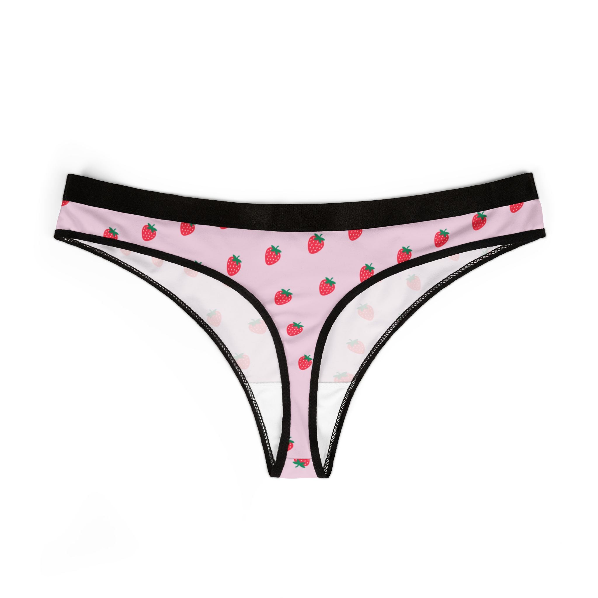 Women's thongs strawberry hot daisy