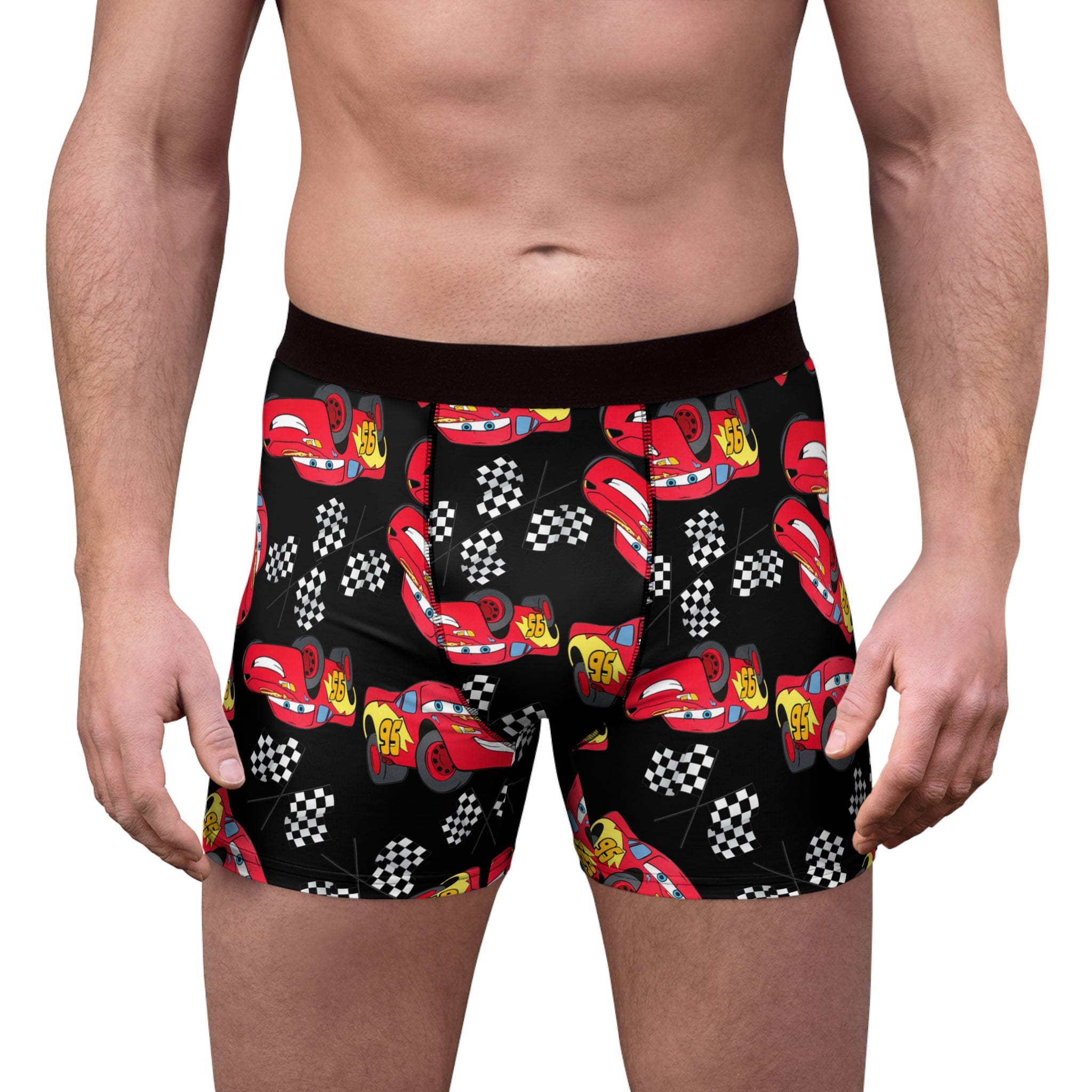 Men's boxer briefs mcqueen flag black