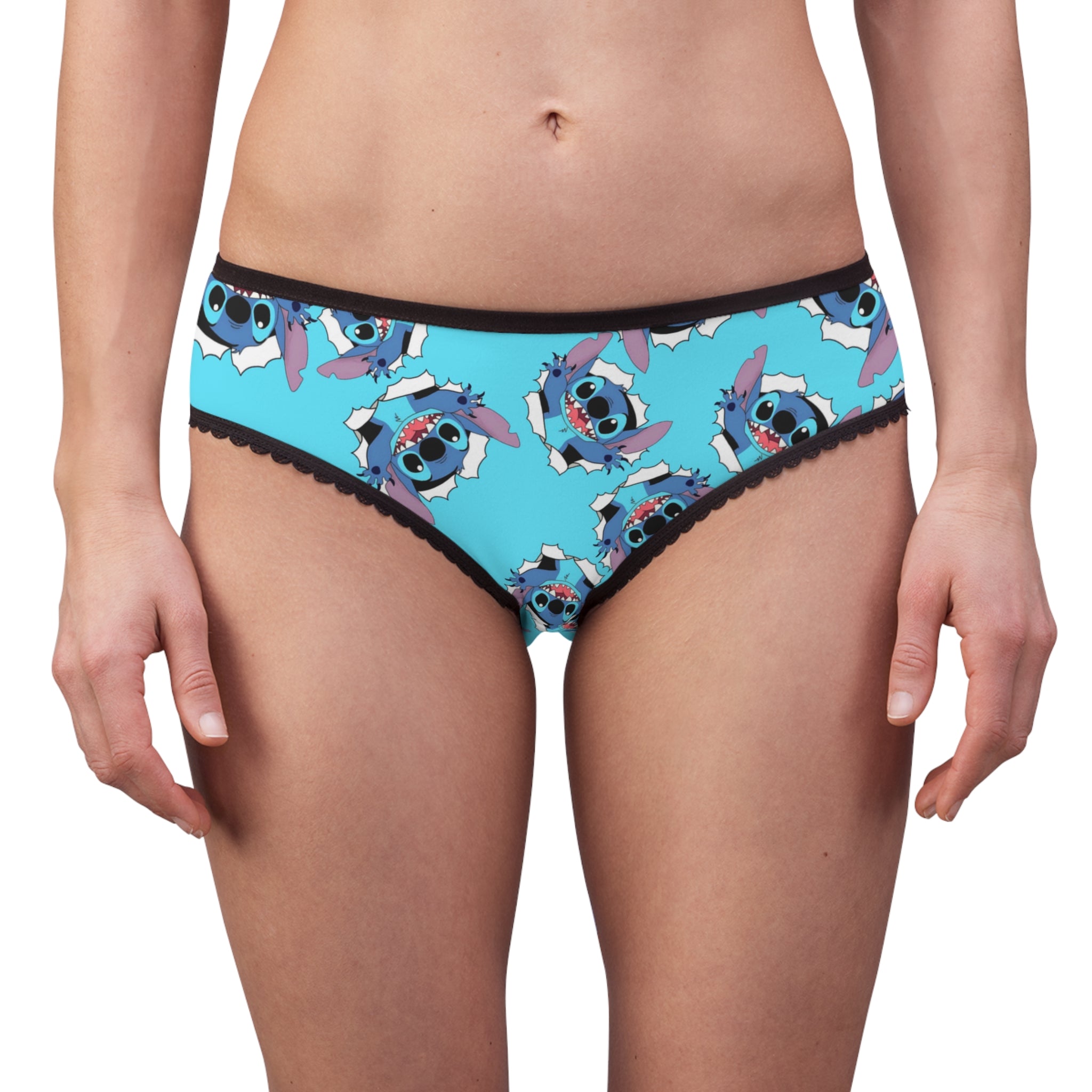 Women's briefs stitch cyan