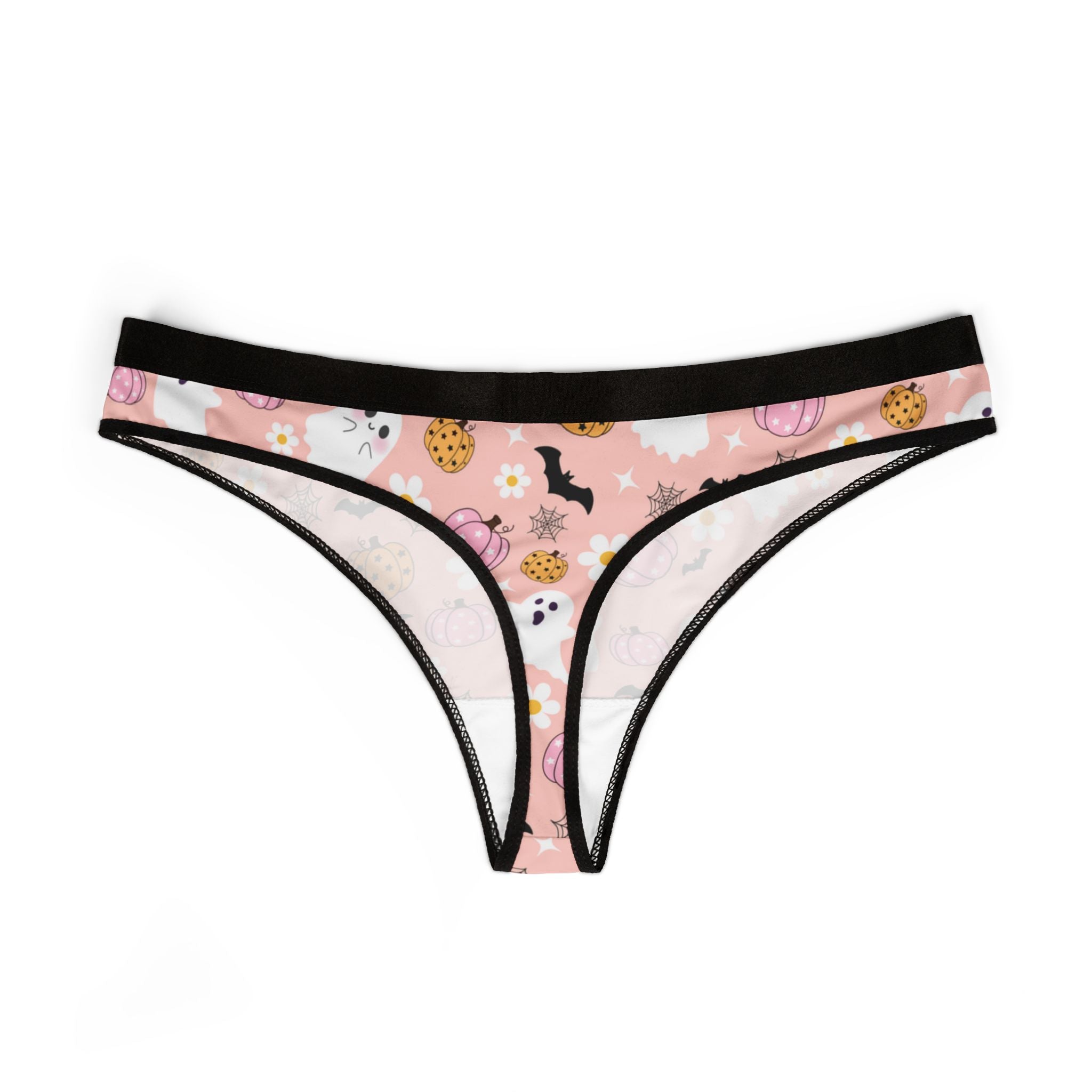 Women's thongs groovy halloween