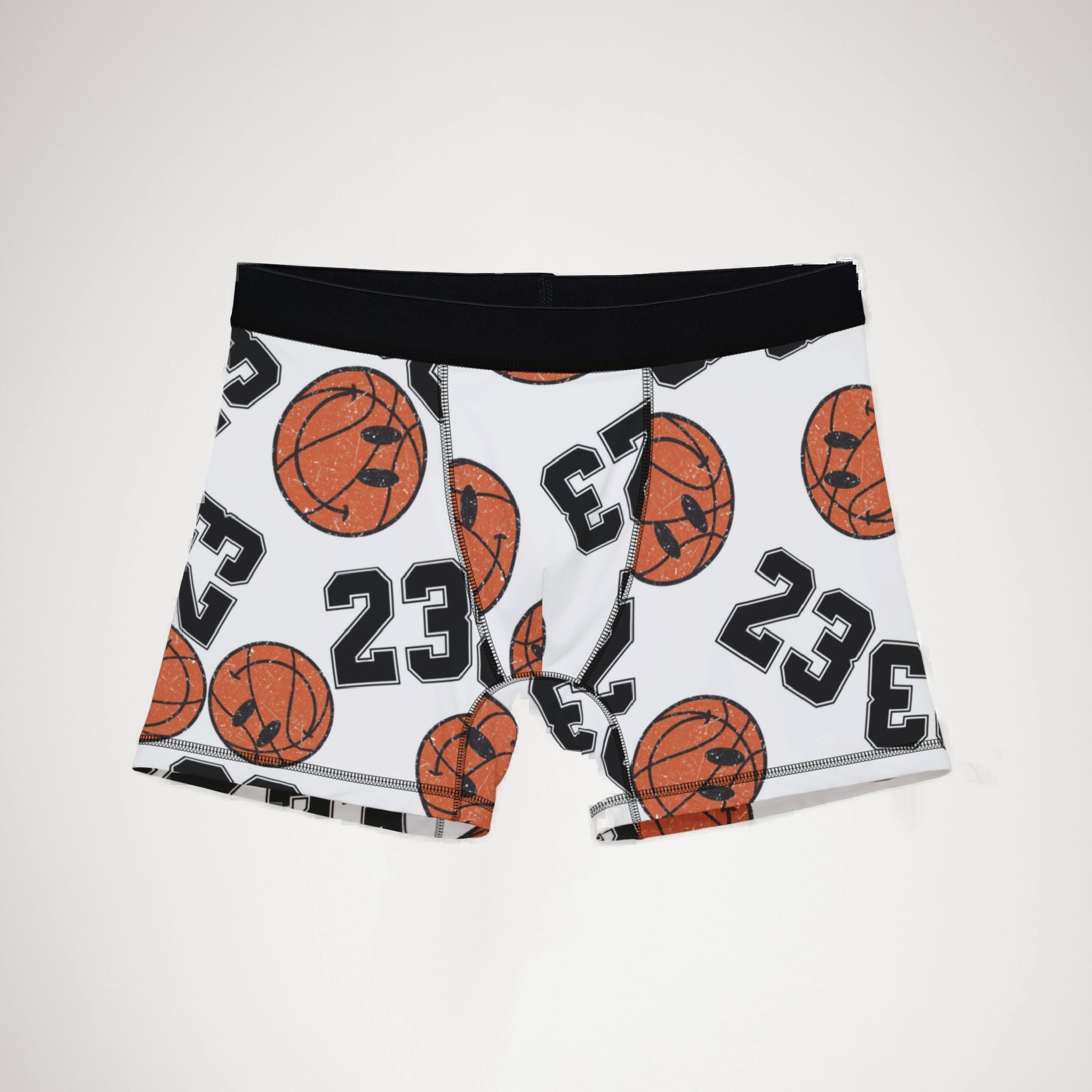 Men's boxers number 23 basketball white