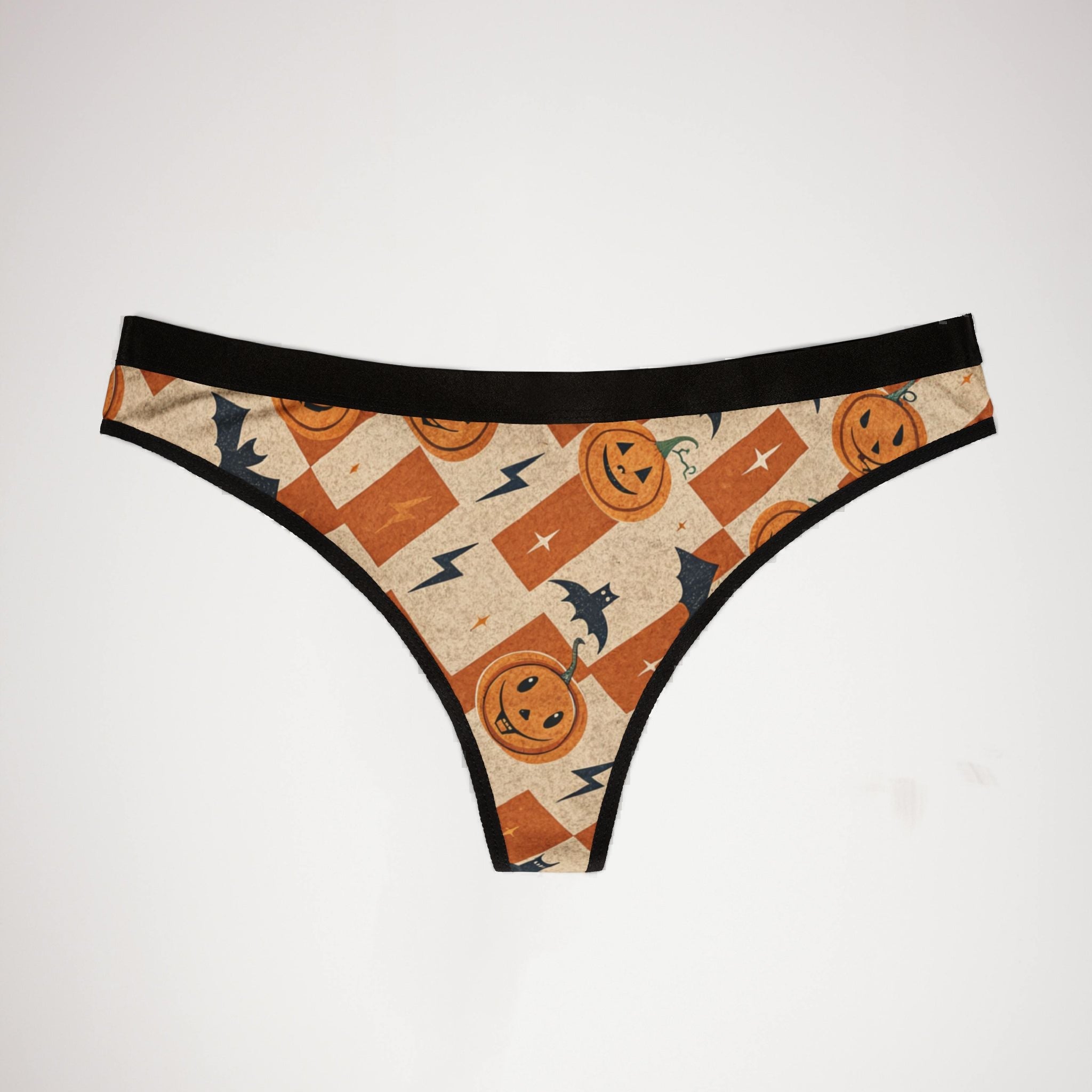 Women's thongs retro halloween