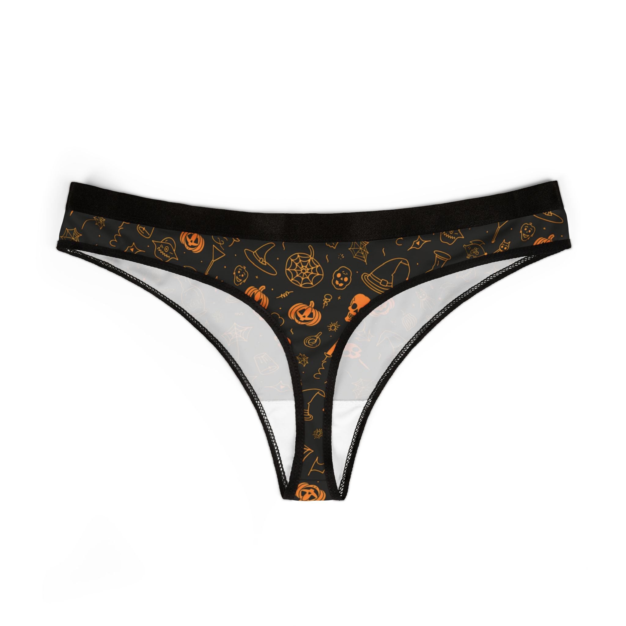 Women's thongs halloween doodle
