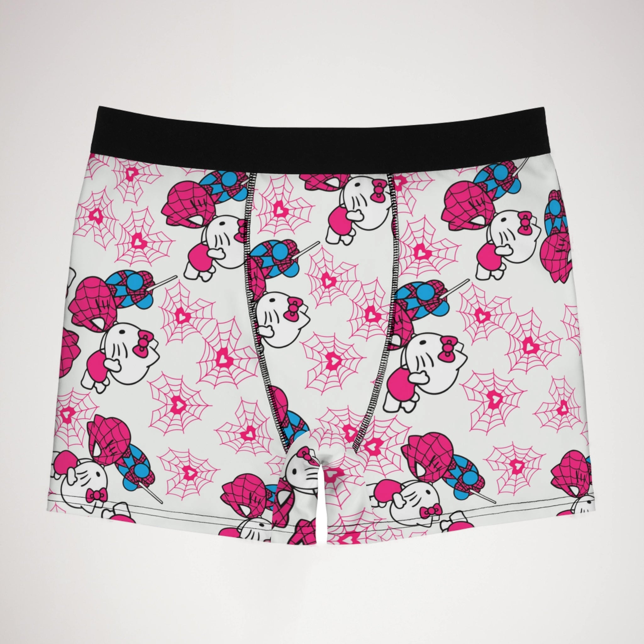 Men's boxer briefs spider kitty white