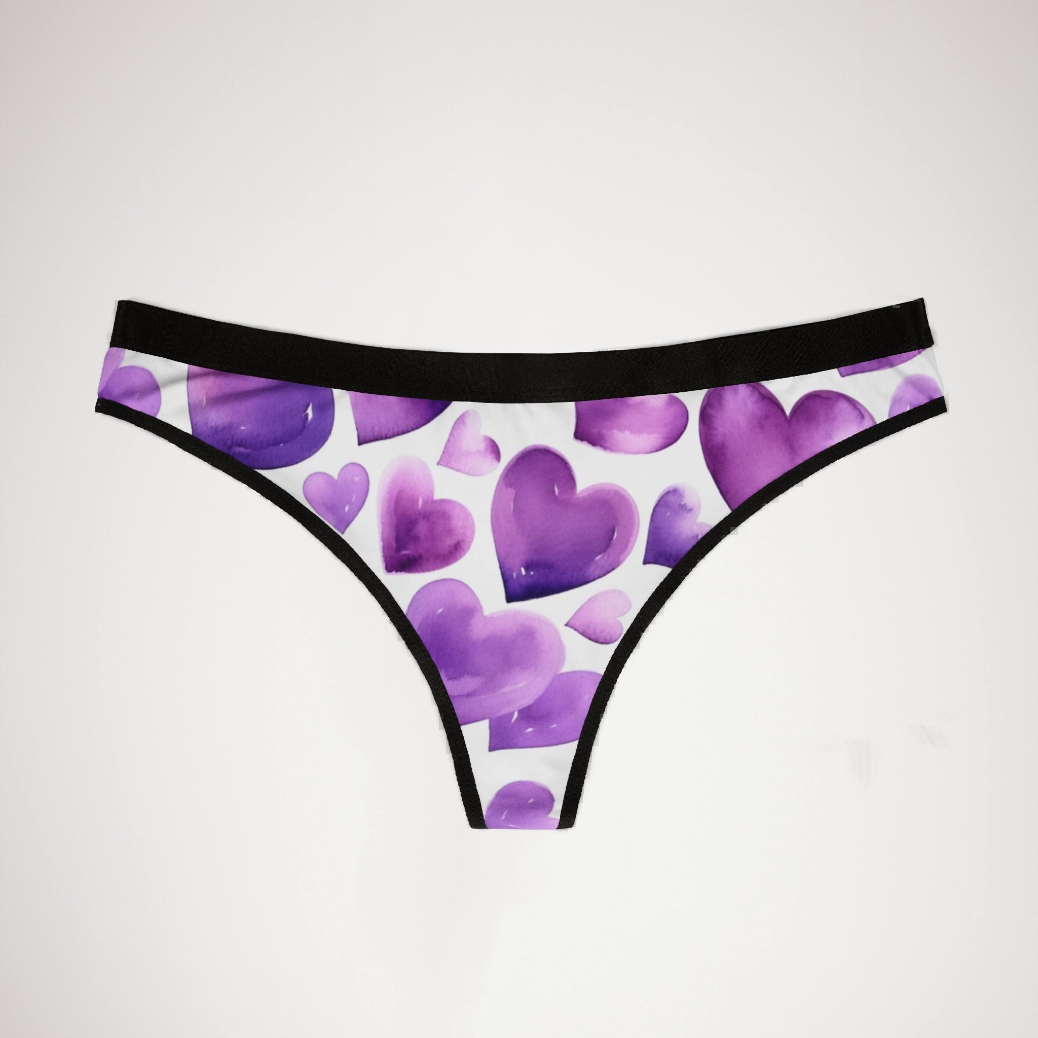 Women's thongs valentines day heart