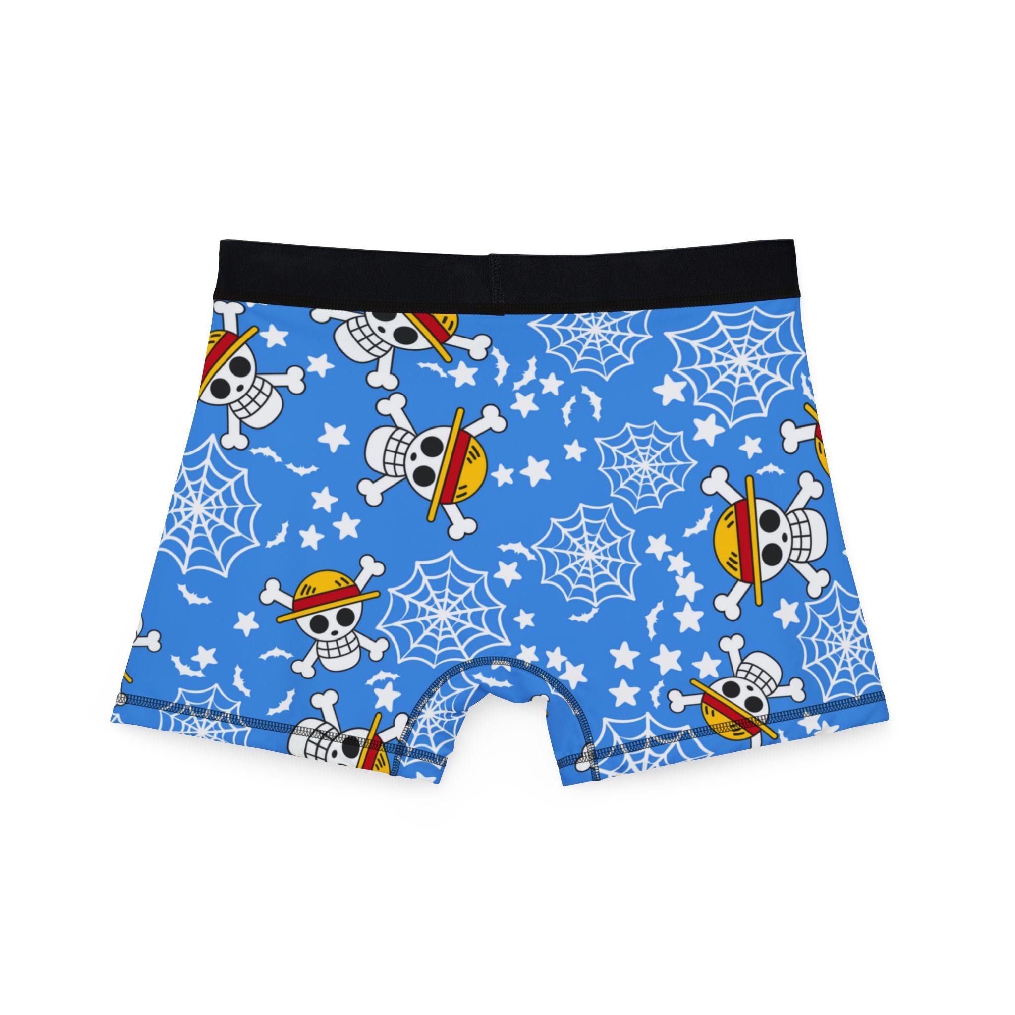 Men's boxers skull anime bats pumpkin halloween cyan