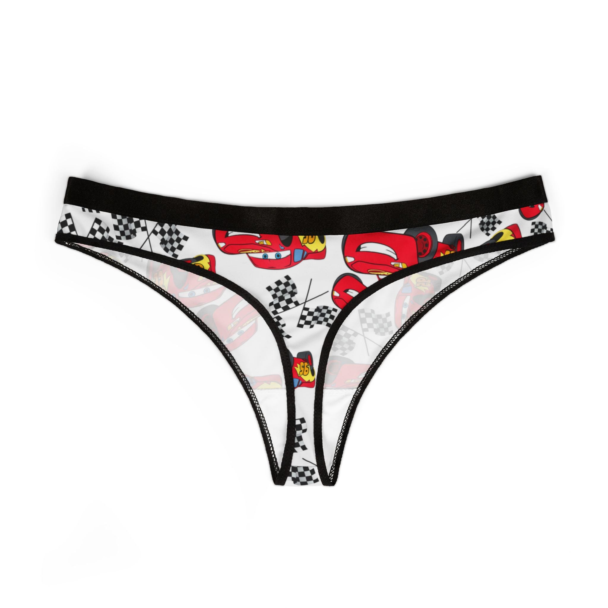 Women's thongs mcqueen flag white