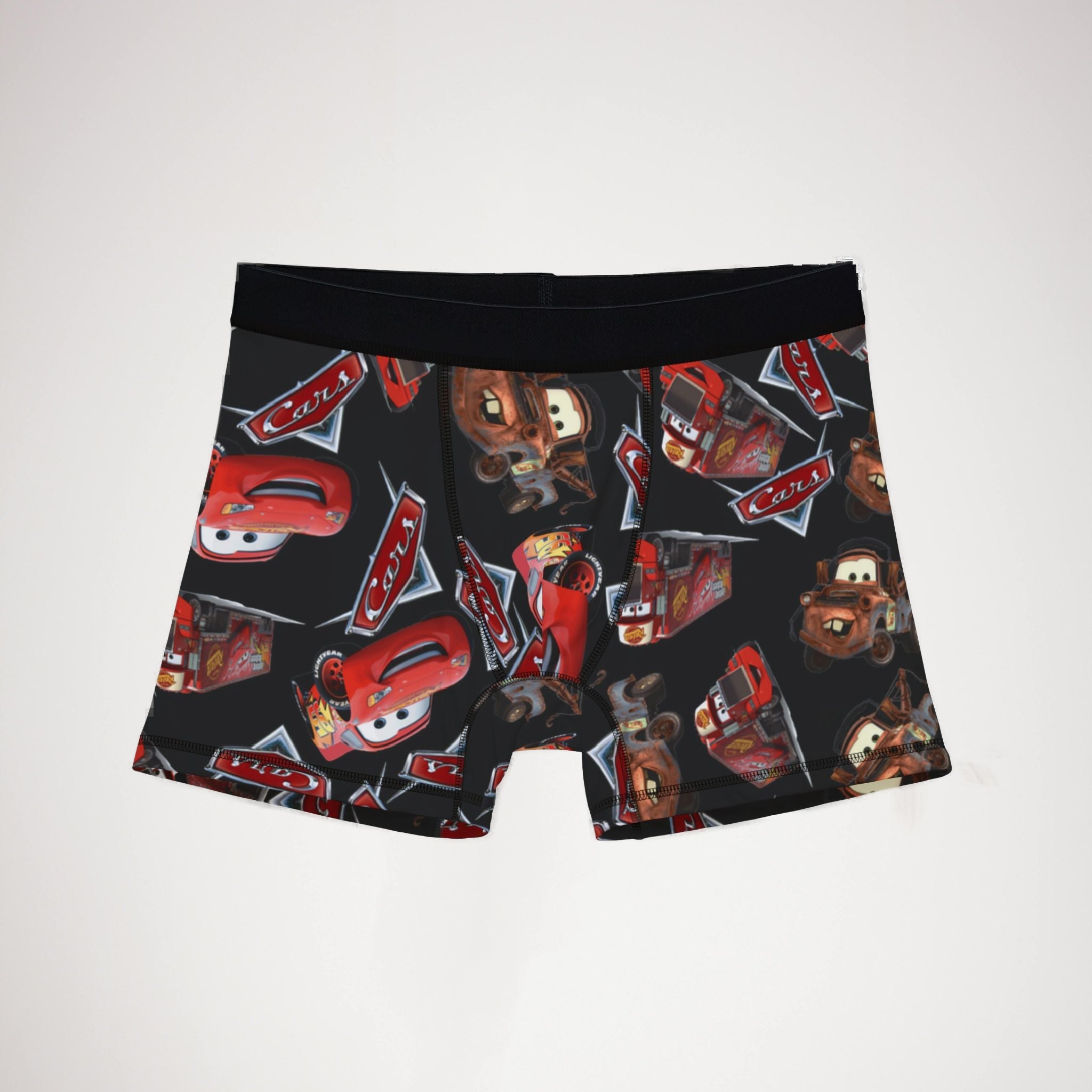 Men's boxers mcqueen funny cars black