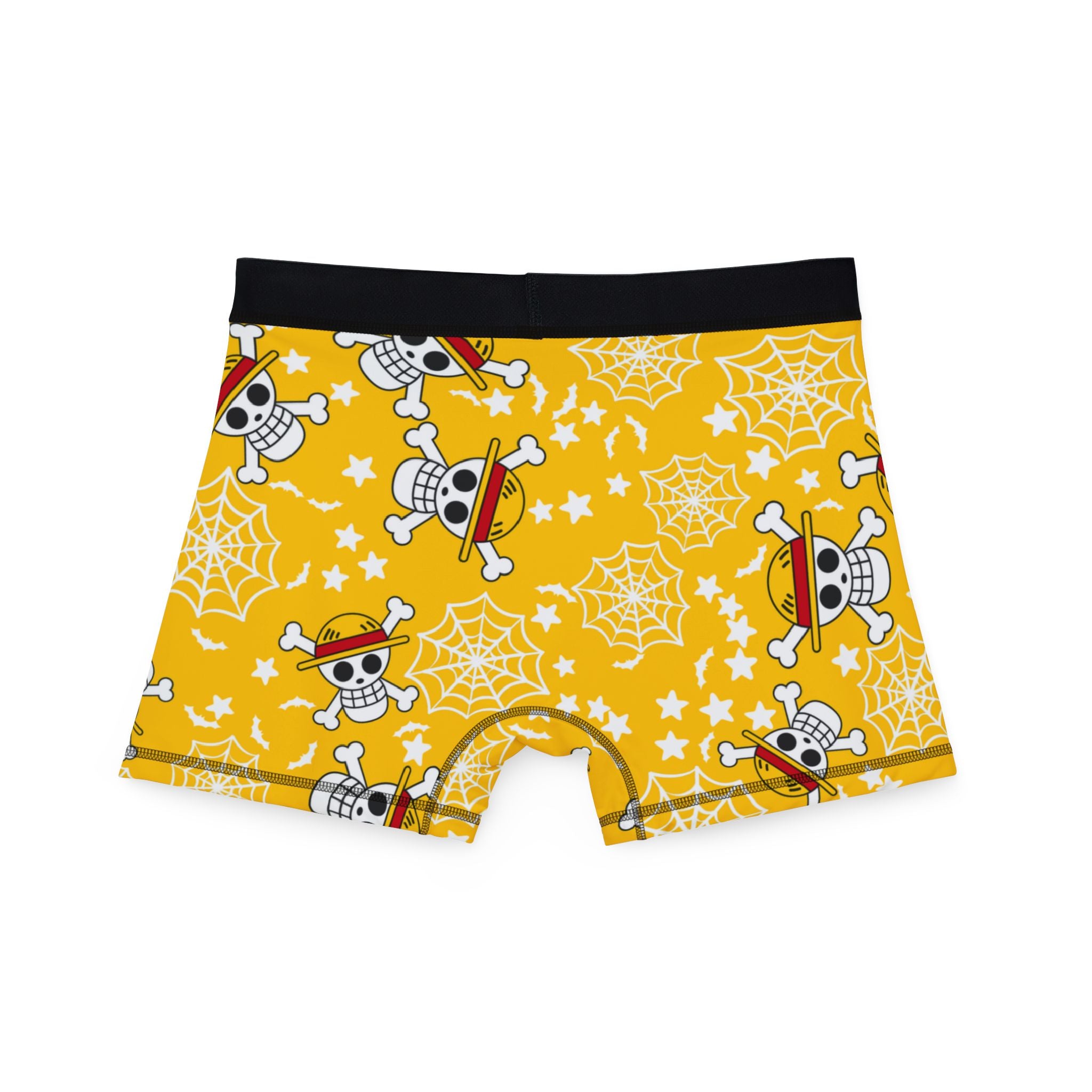 Men's boxers skull anime bats pumpkin halloween yellow