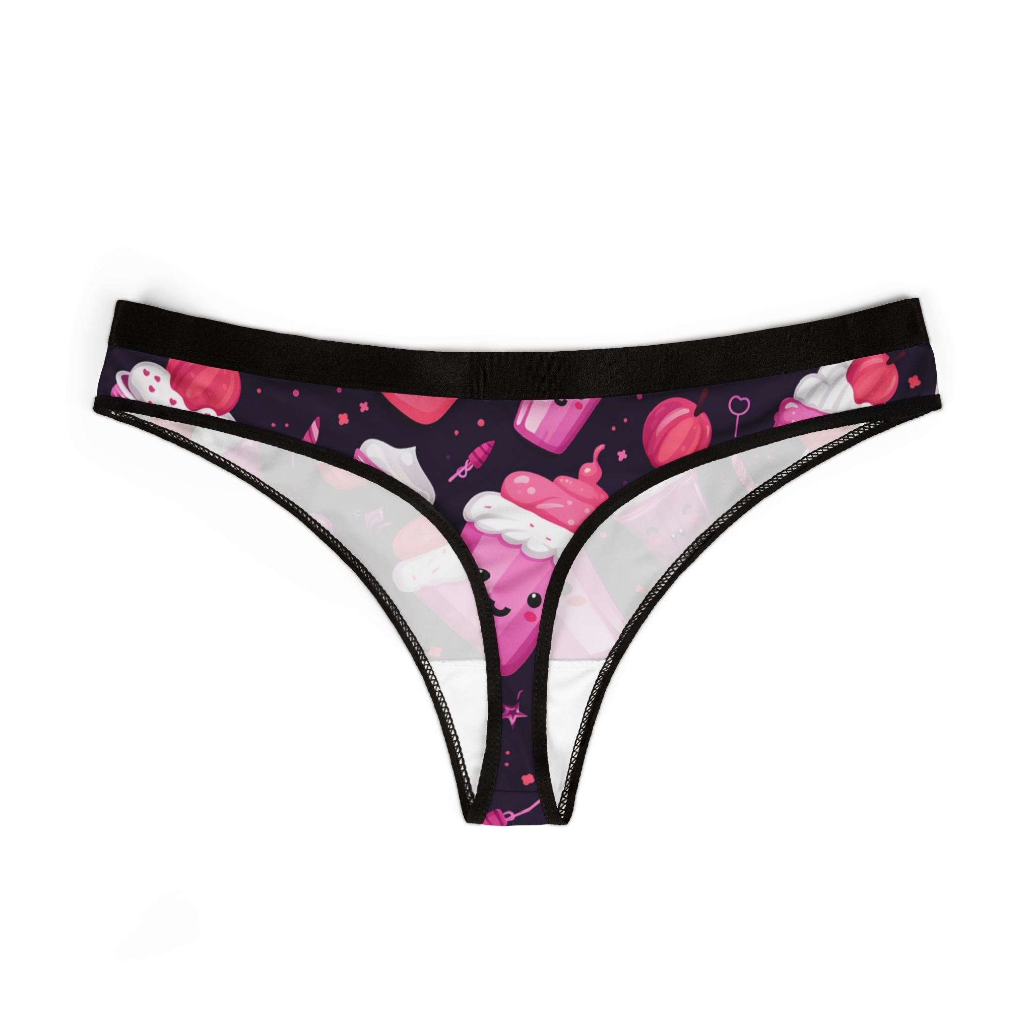 Women's thongs pink halloween