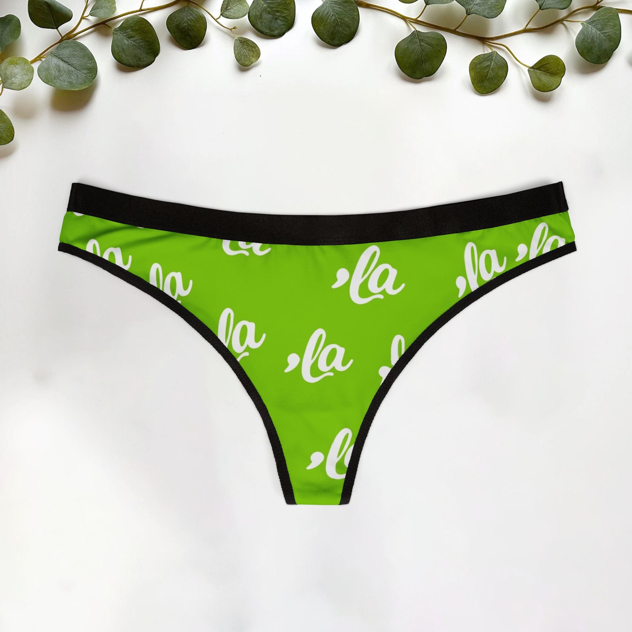 Comma La Women's Thongs, Childless Cat lady Underwear