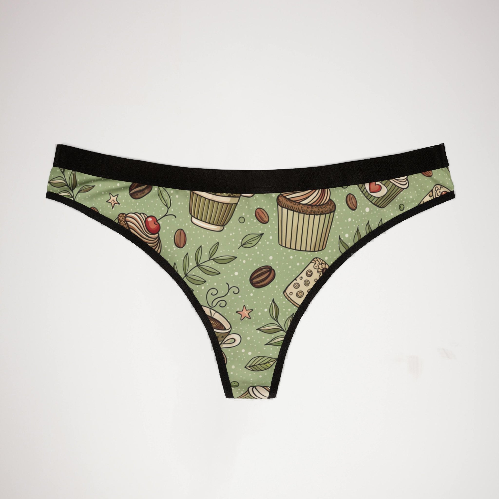 Women's thongs coffee one