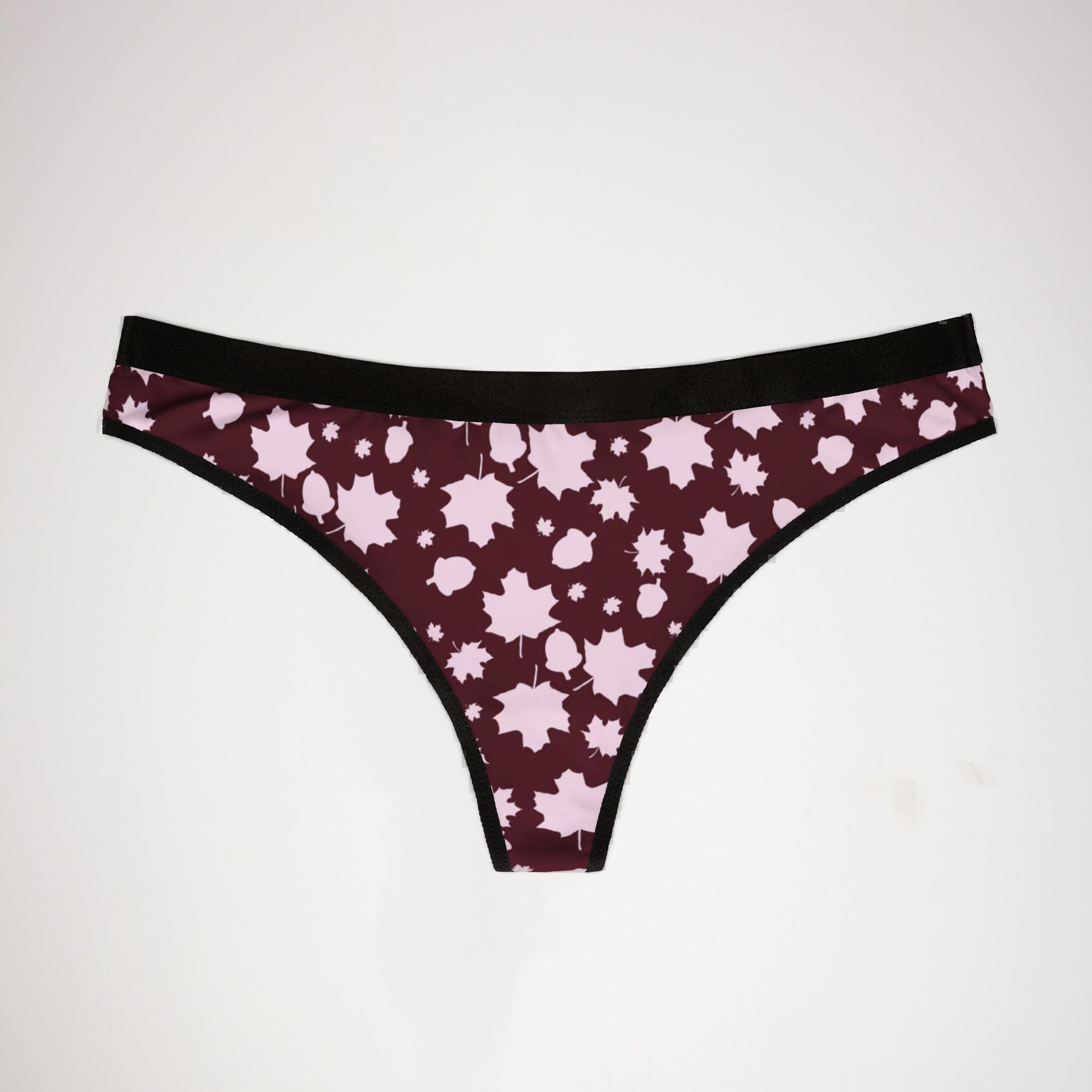 Women's thongs autumn leaves