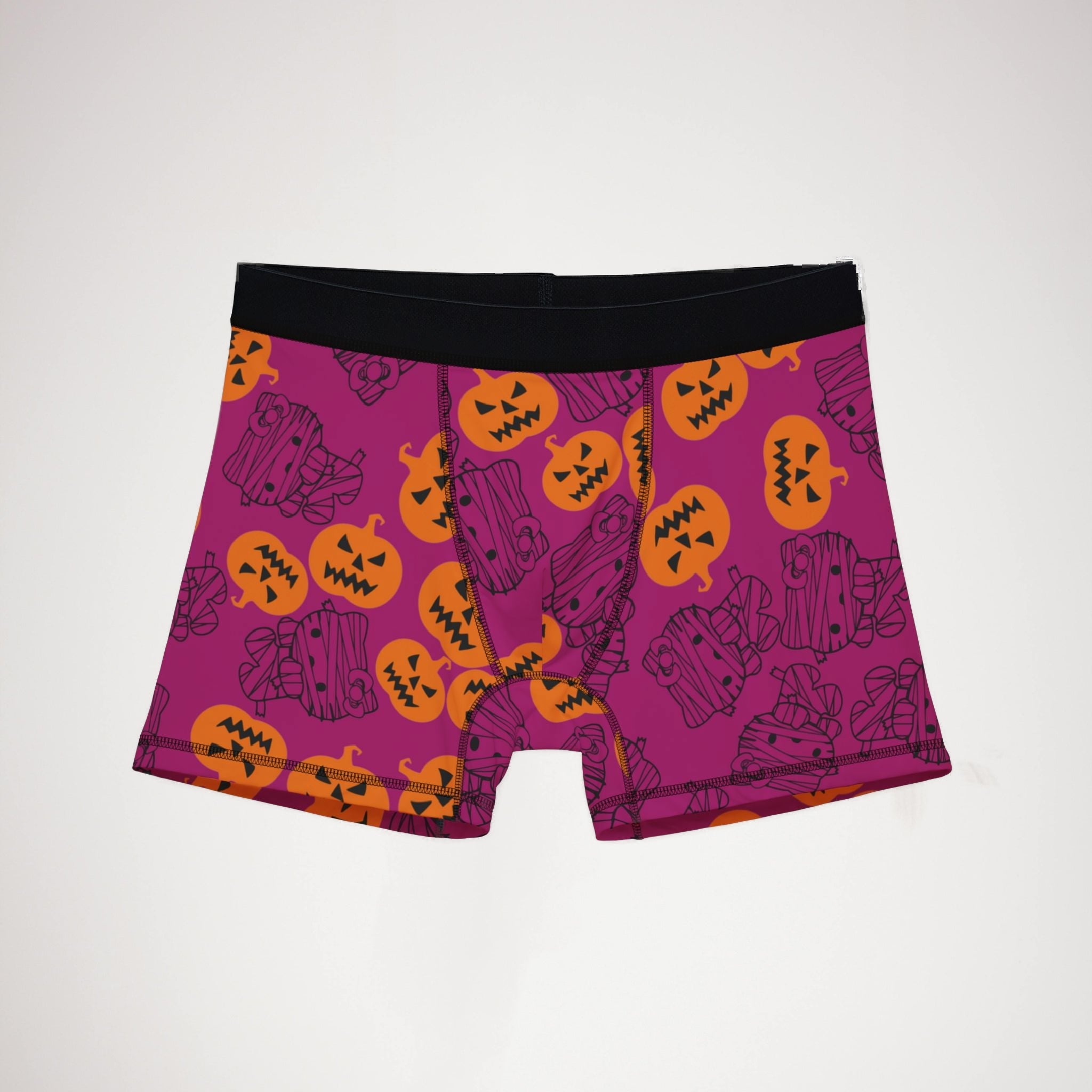 Men's boxers mummy kitty pumpkin pink