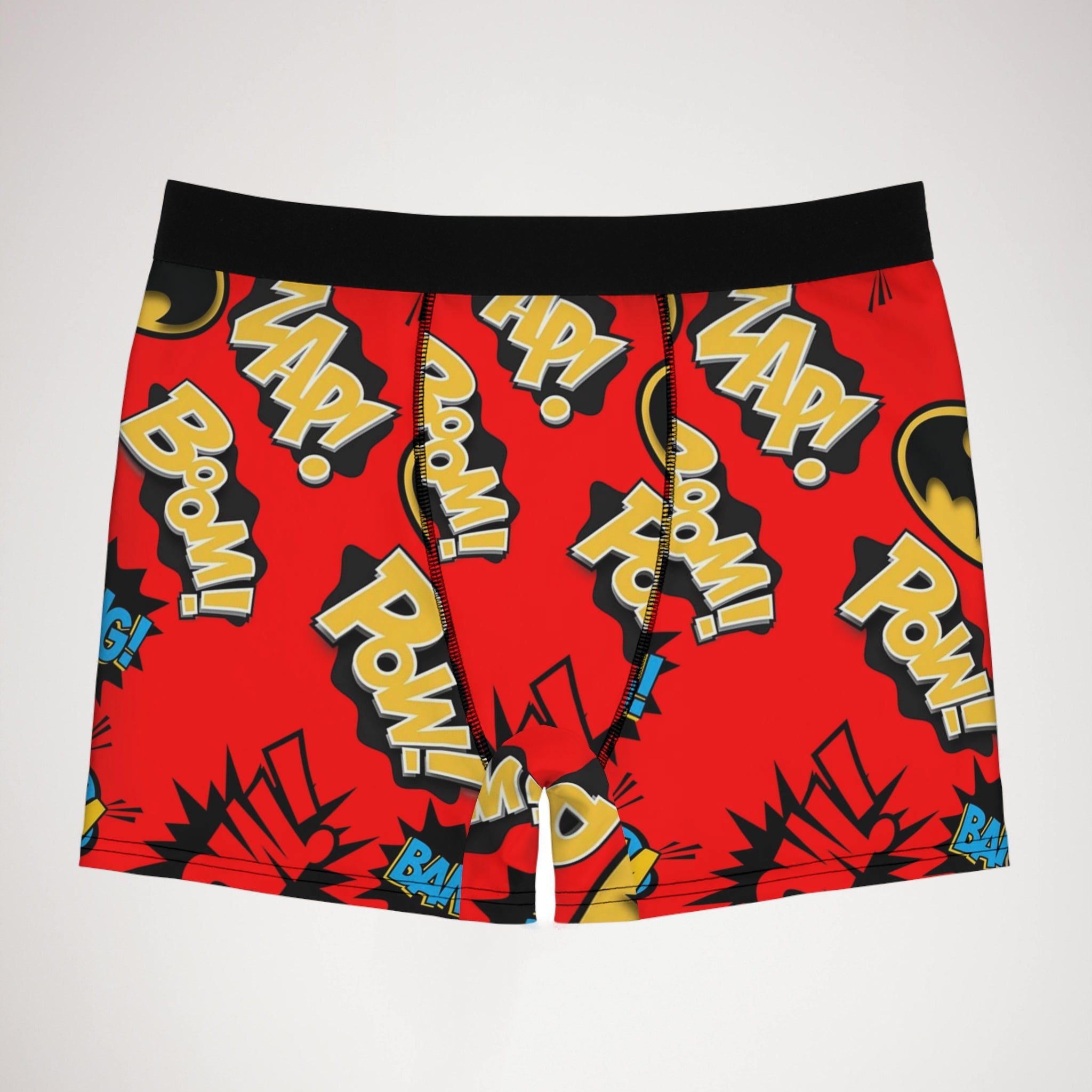 Men's boxer briefs batman sounds red