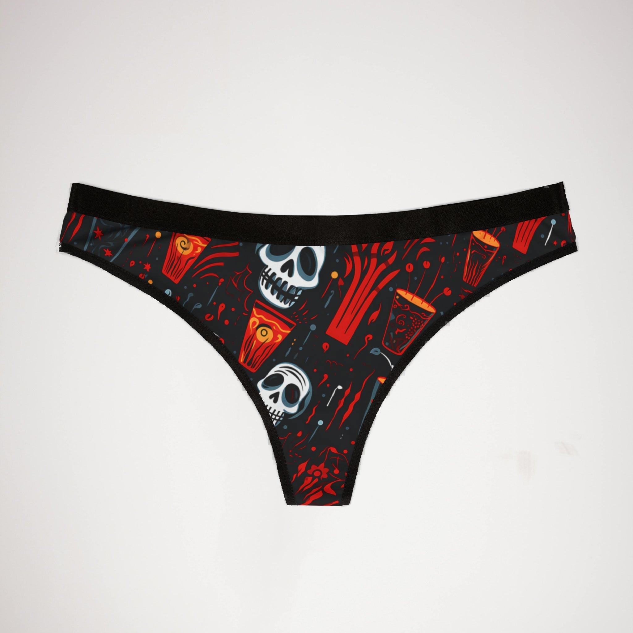Women's thongs halloween crazy