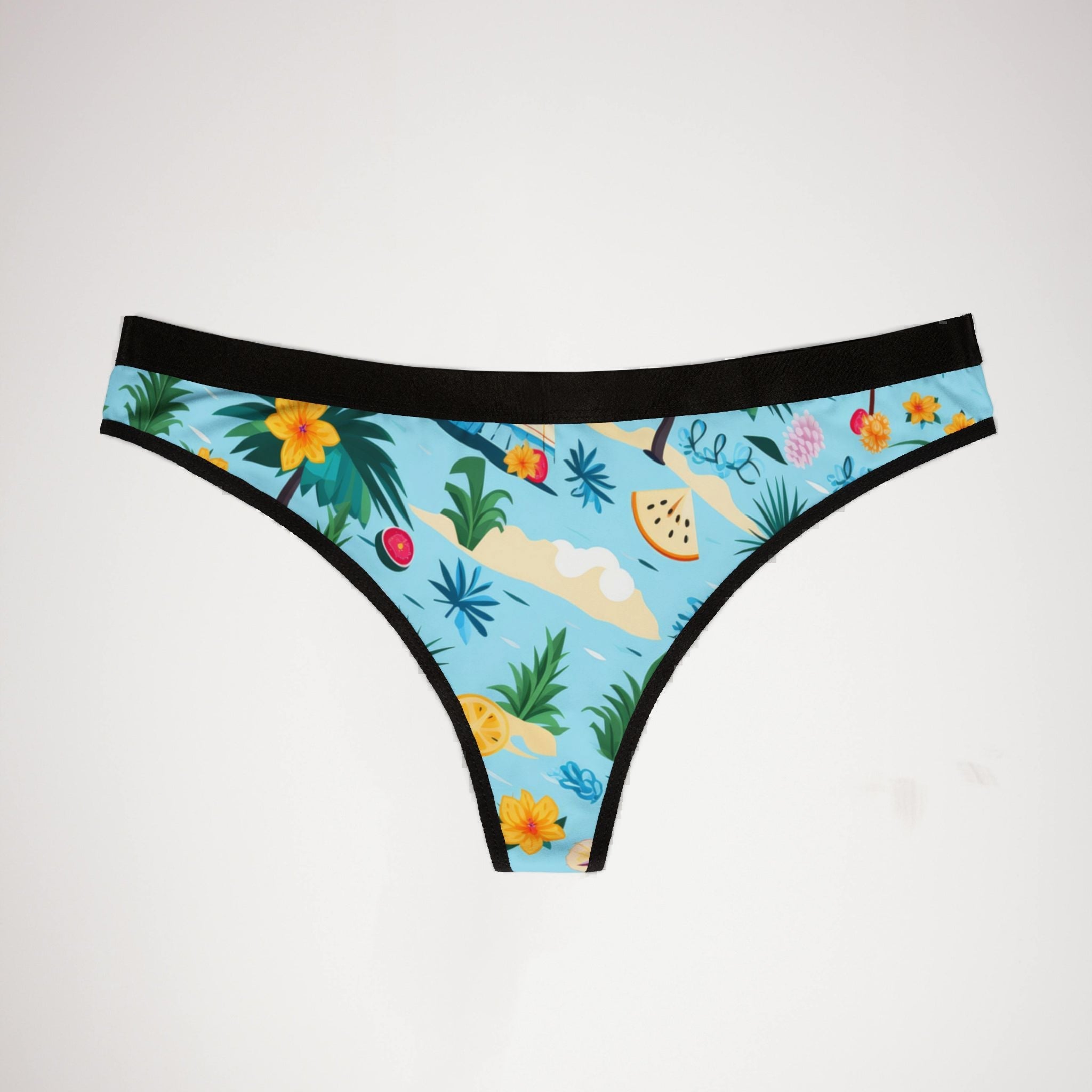 Women's thongs tropical summer beach