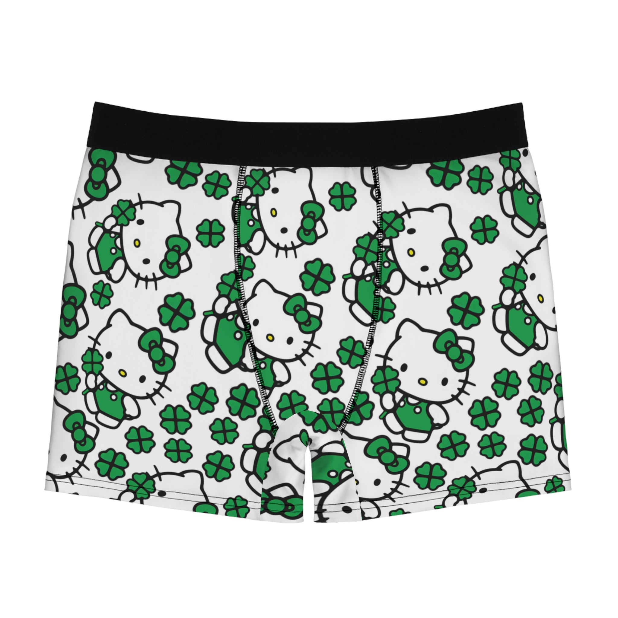 Men's boxer briefs kitty saint patrick lucky white