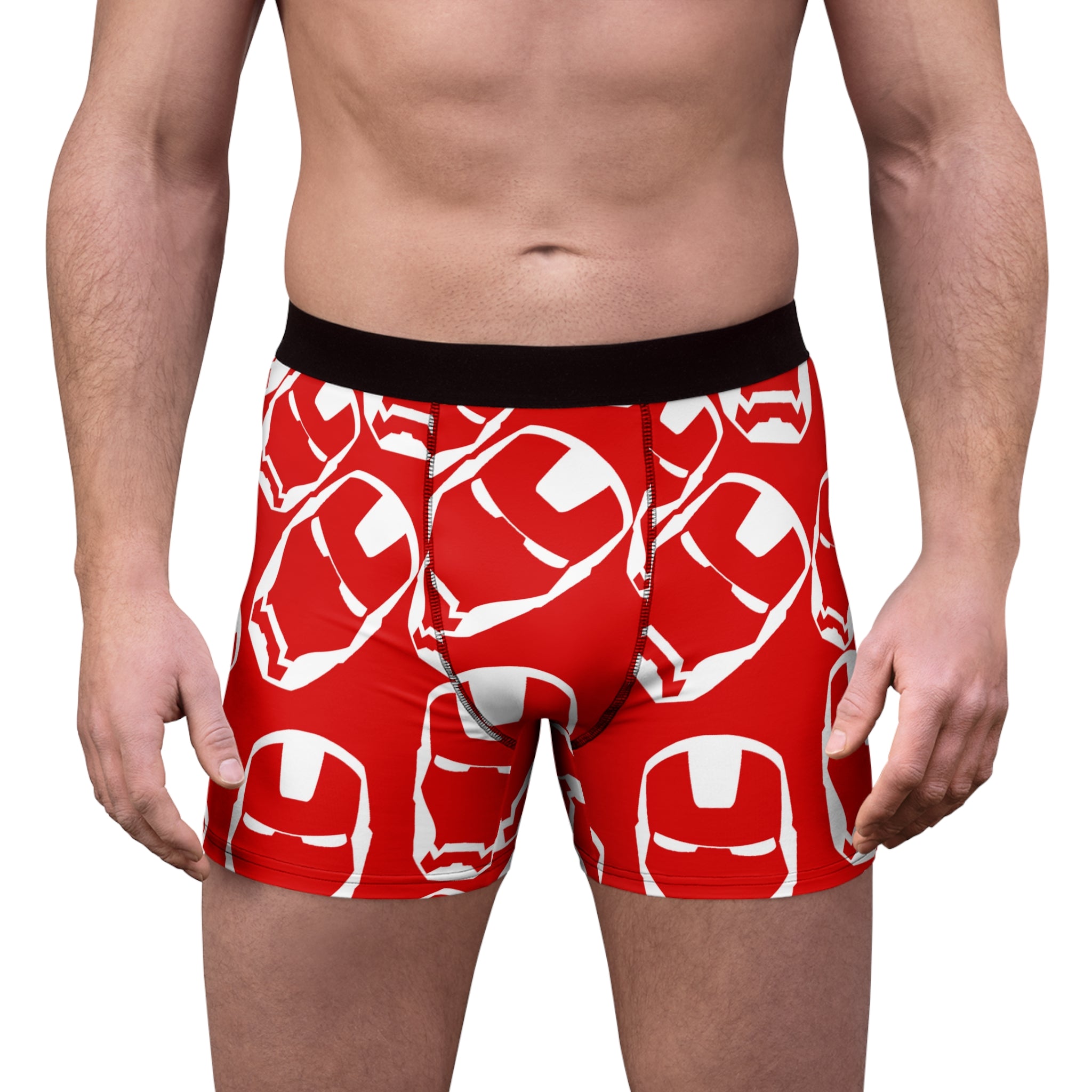 Men's boxer briefs iron man red