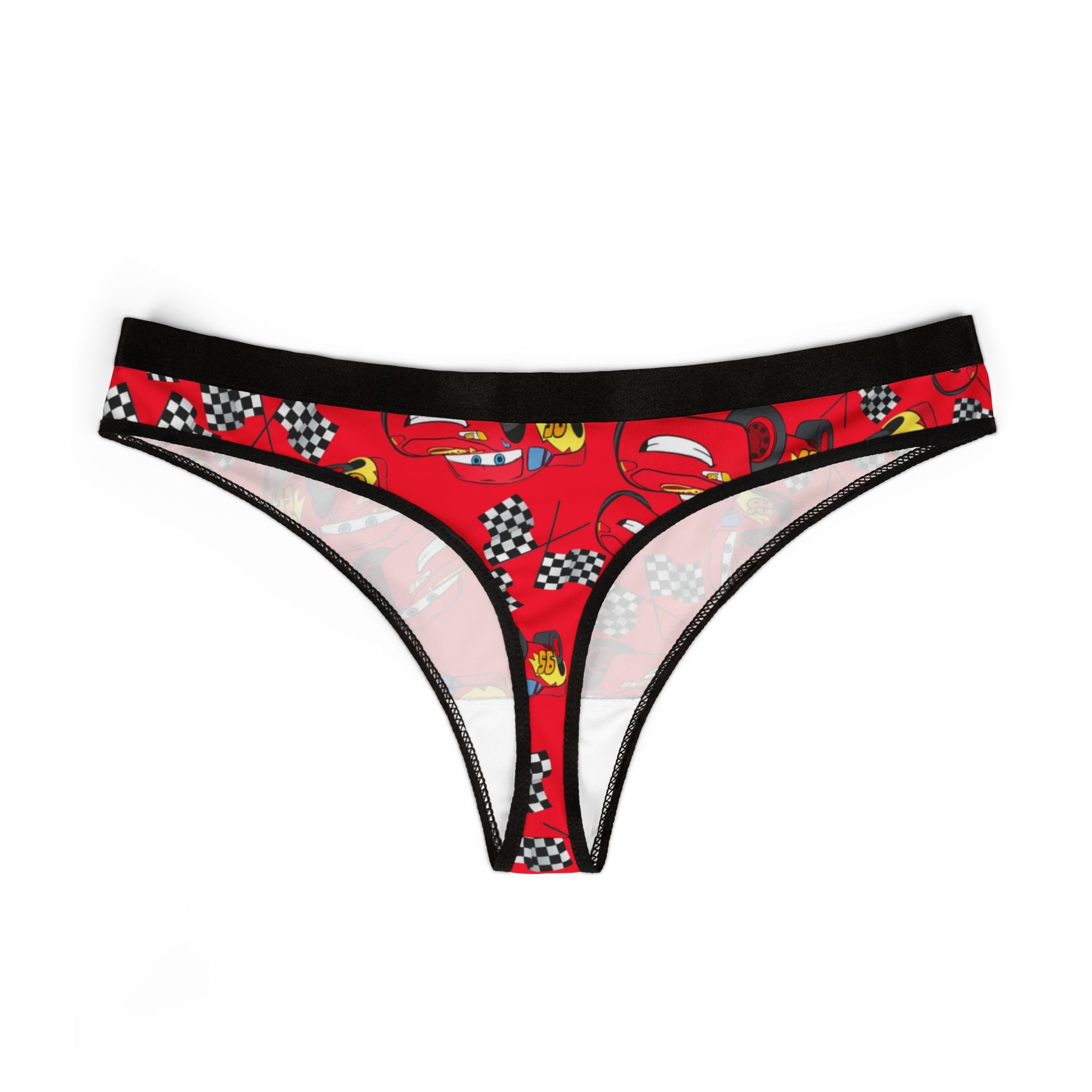 Women's thongs mcqueen flag red