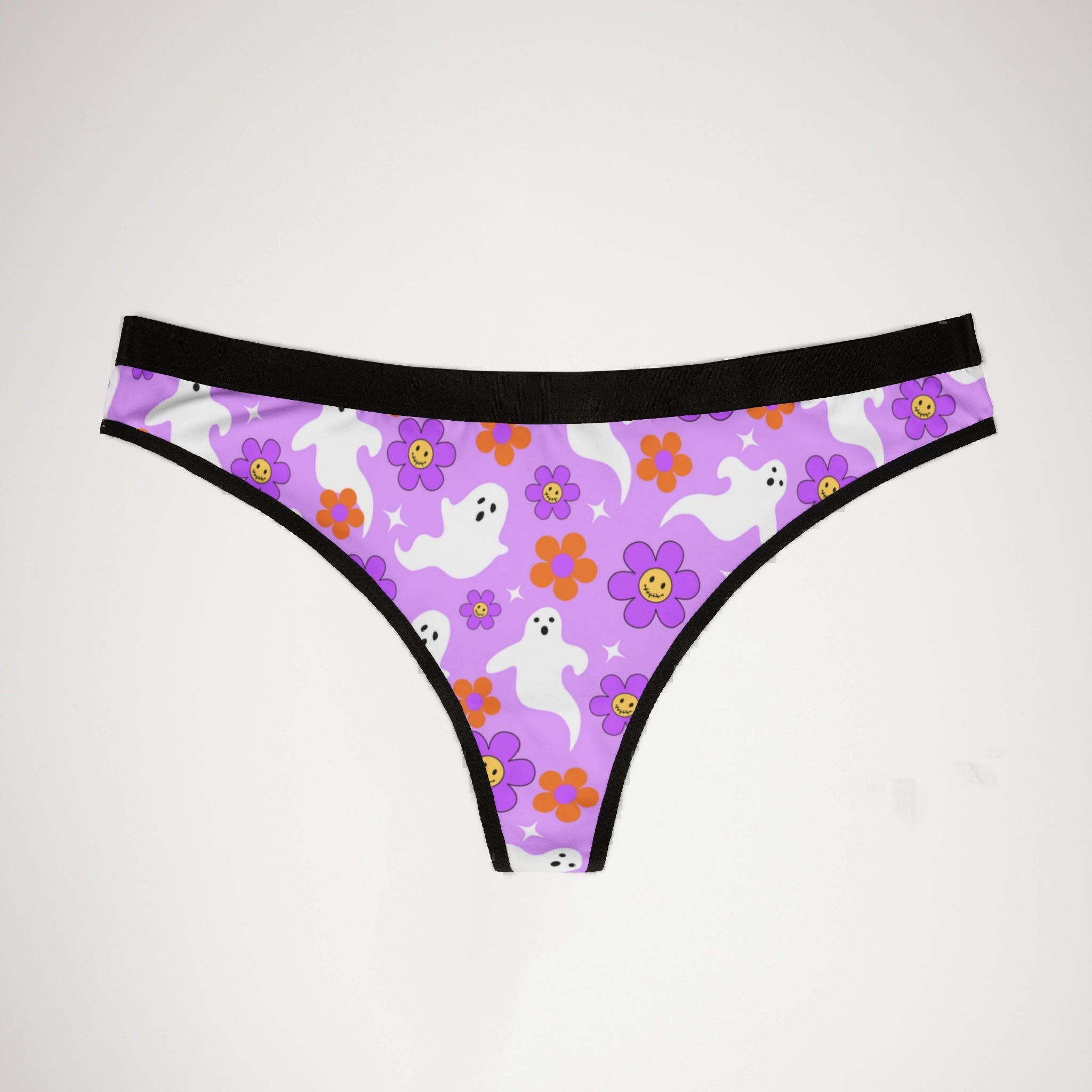 Women's thongs groovy halloween